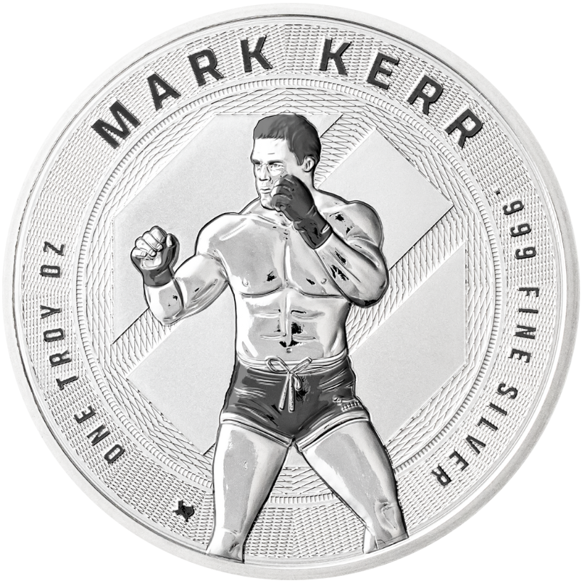 1 oz UFC Mark Kerr Silver Round (Reverse Proof)