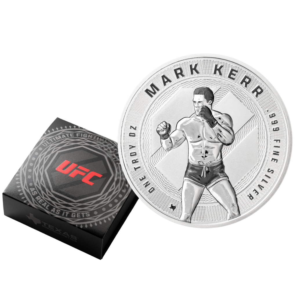 1 oz UFC Mark Kerr Silver Round (Reverse Proof)