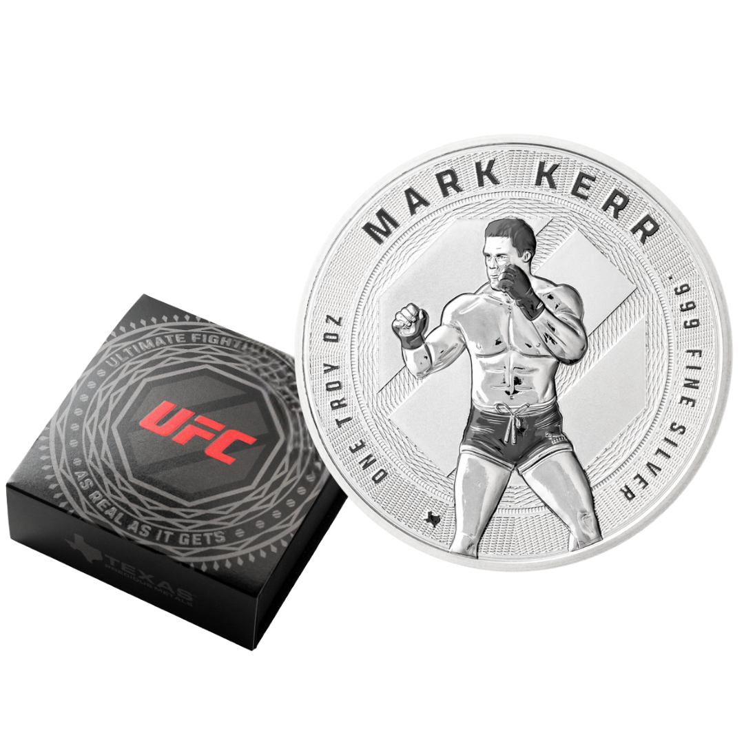 1 oz UFC Mark Kerr Silver Round (Reverse Proof)