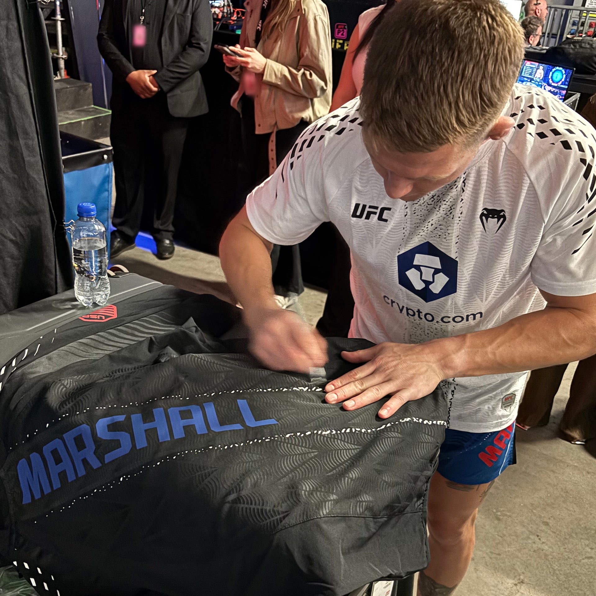 Francis Marshall Signed 1-of-1 Fight Worn Hoodie UFC Fight Night: Moreno vs Kavanagh