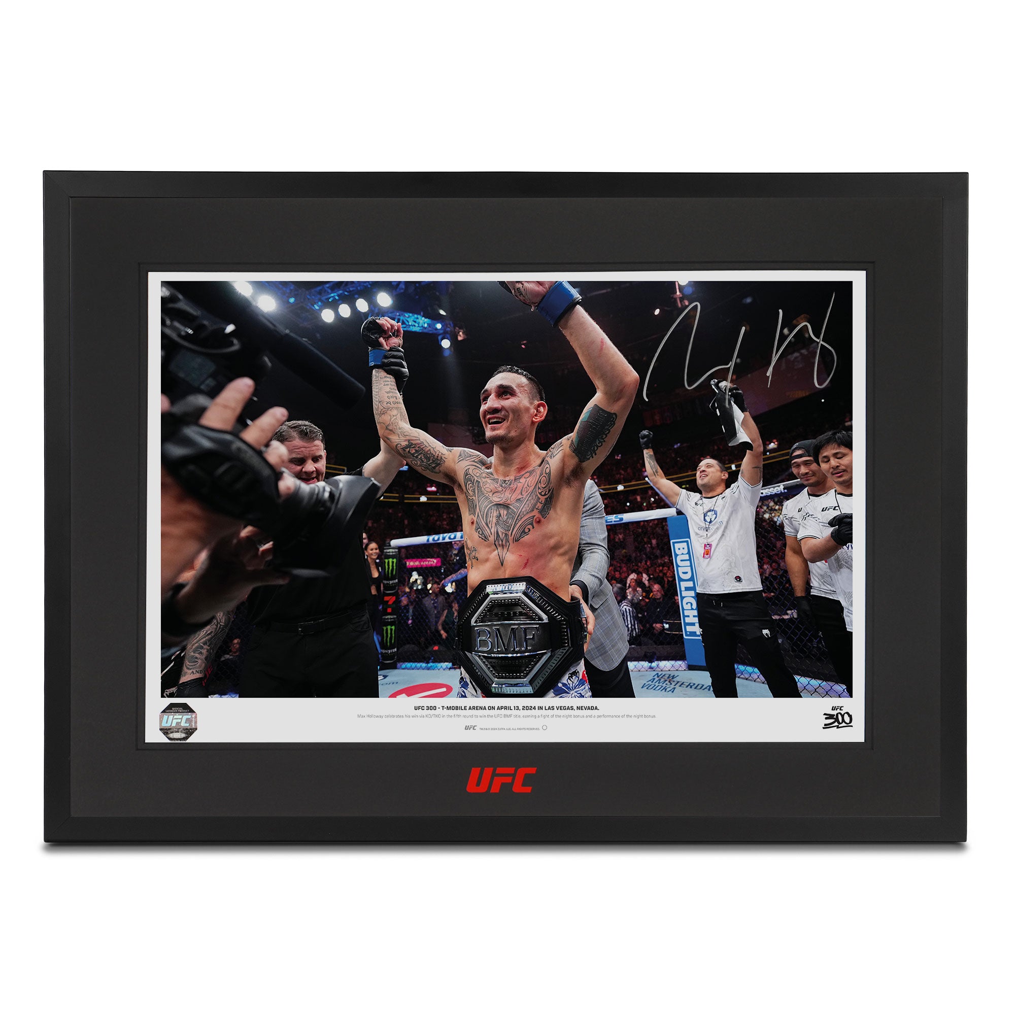 Max Holloway Signed Photo UFC 300 - ‘The Belt’