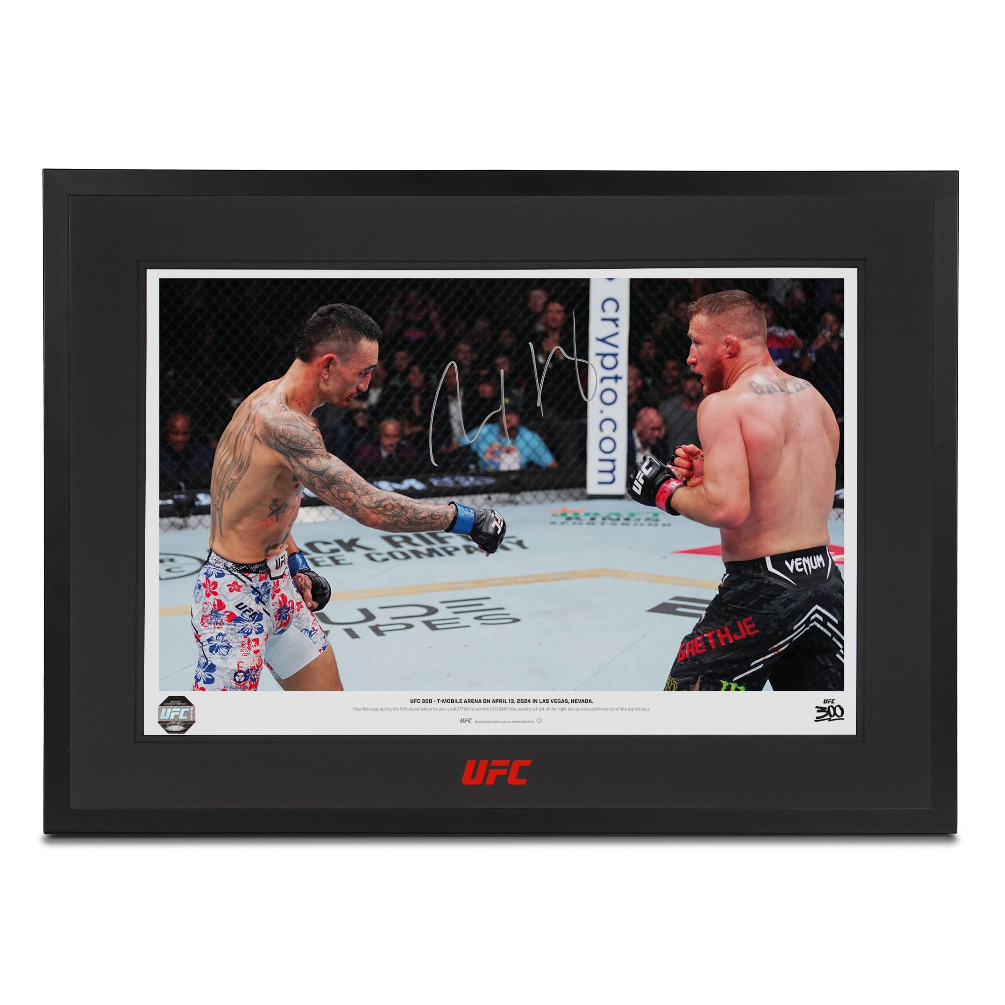 Max Holloway Signed Photo UFC 300 - ‘The Point’