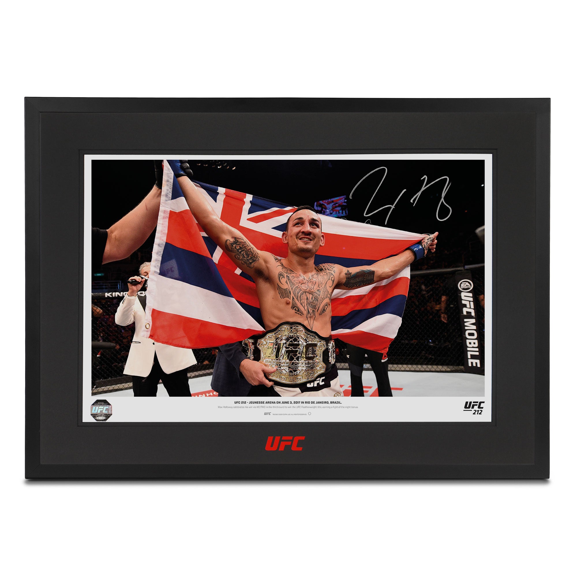 Max Holloway Signed Photo UFC 212