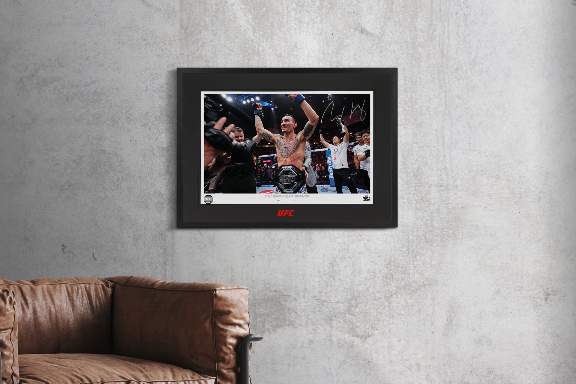 Max Holloway Signed Photo UFC 300 - ‘The Belt’