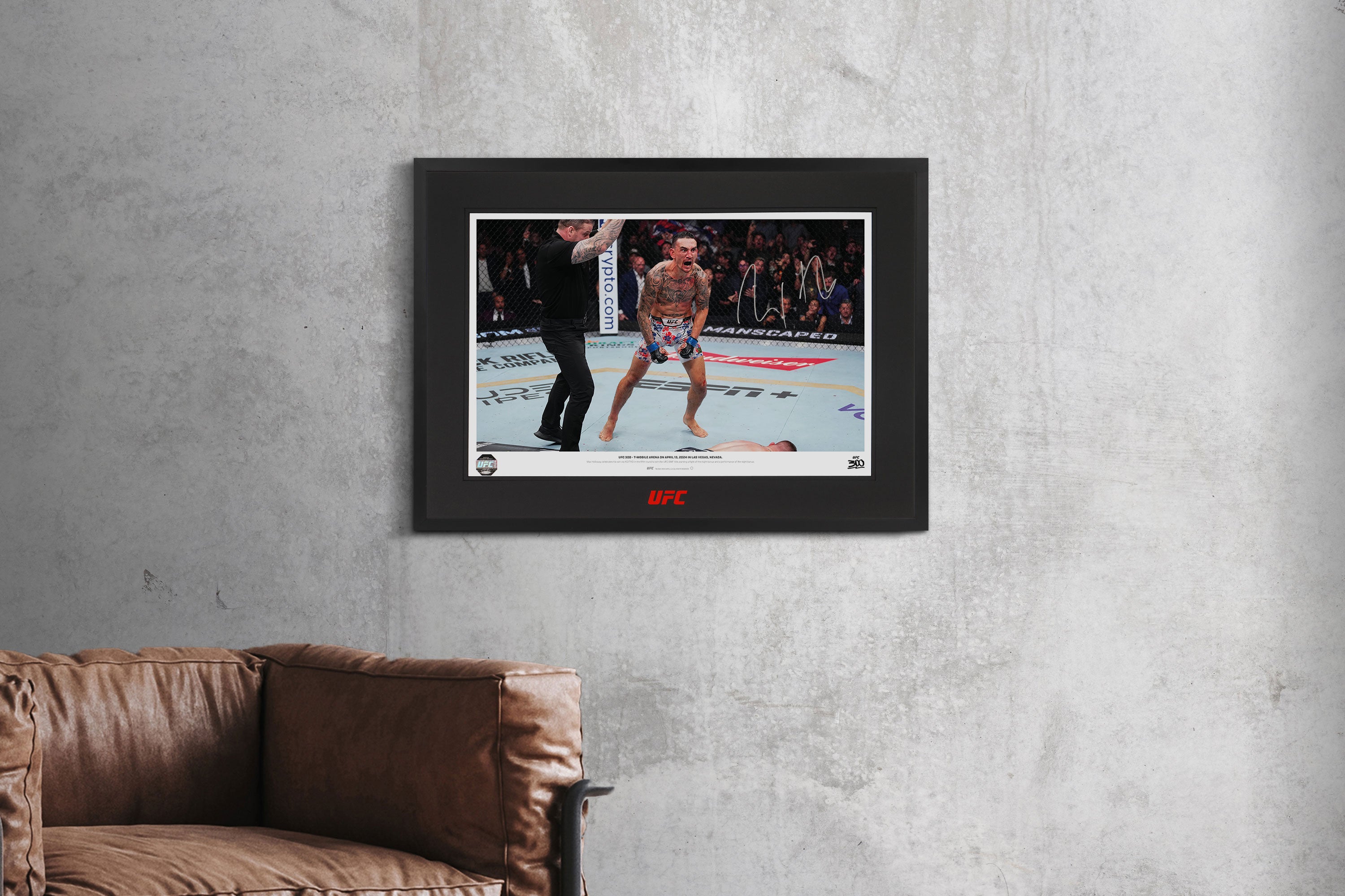 Max Holloway Signed Photo UFC 300 - ‘The Knockout’