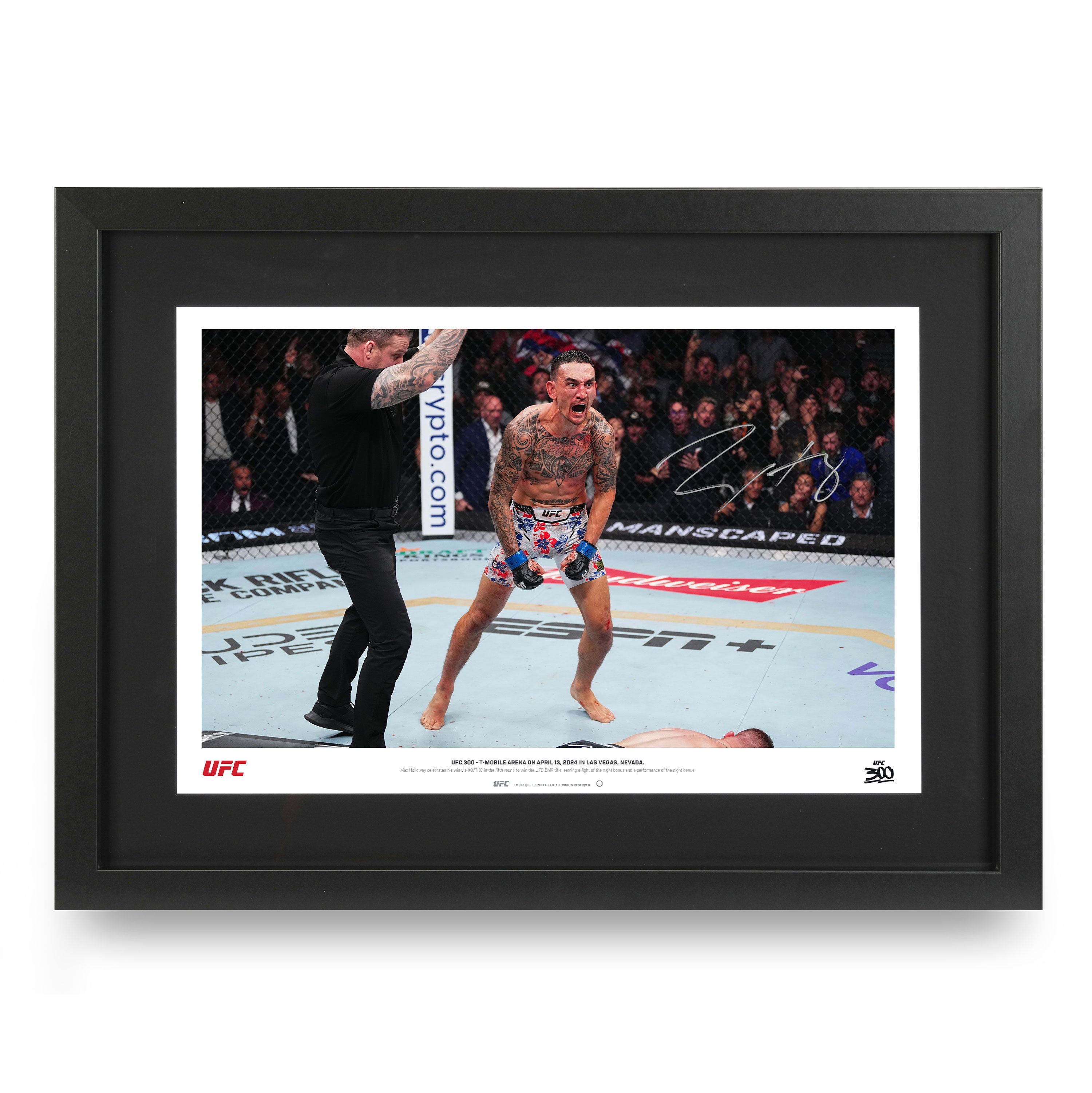 【UFCファイター【直筆サイン入り】3ファイターフォトポスター 直筆サイン入りFIGHTERS ART GALLERY 【14