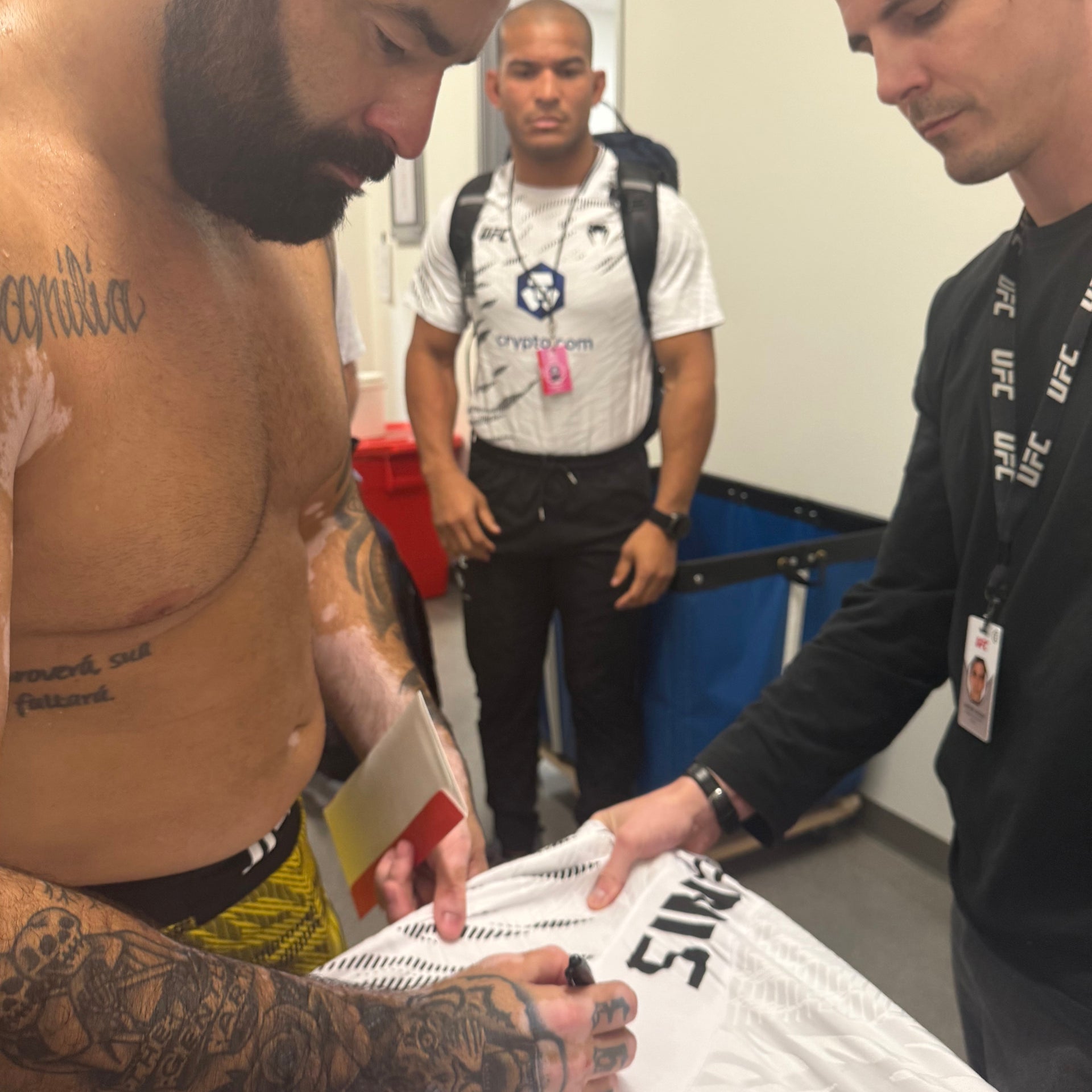 Max Gimenis Signed 1-of-1 Fight Worn Jersey UFC Fight Night: Bonfim vs Brown