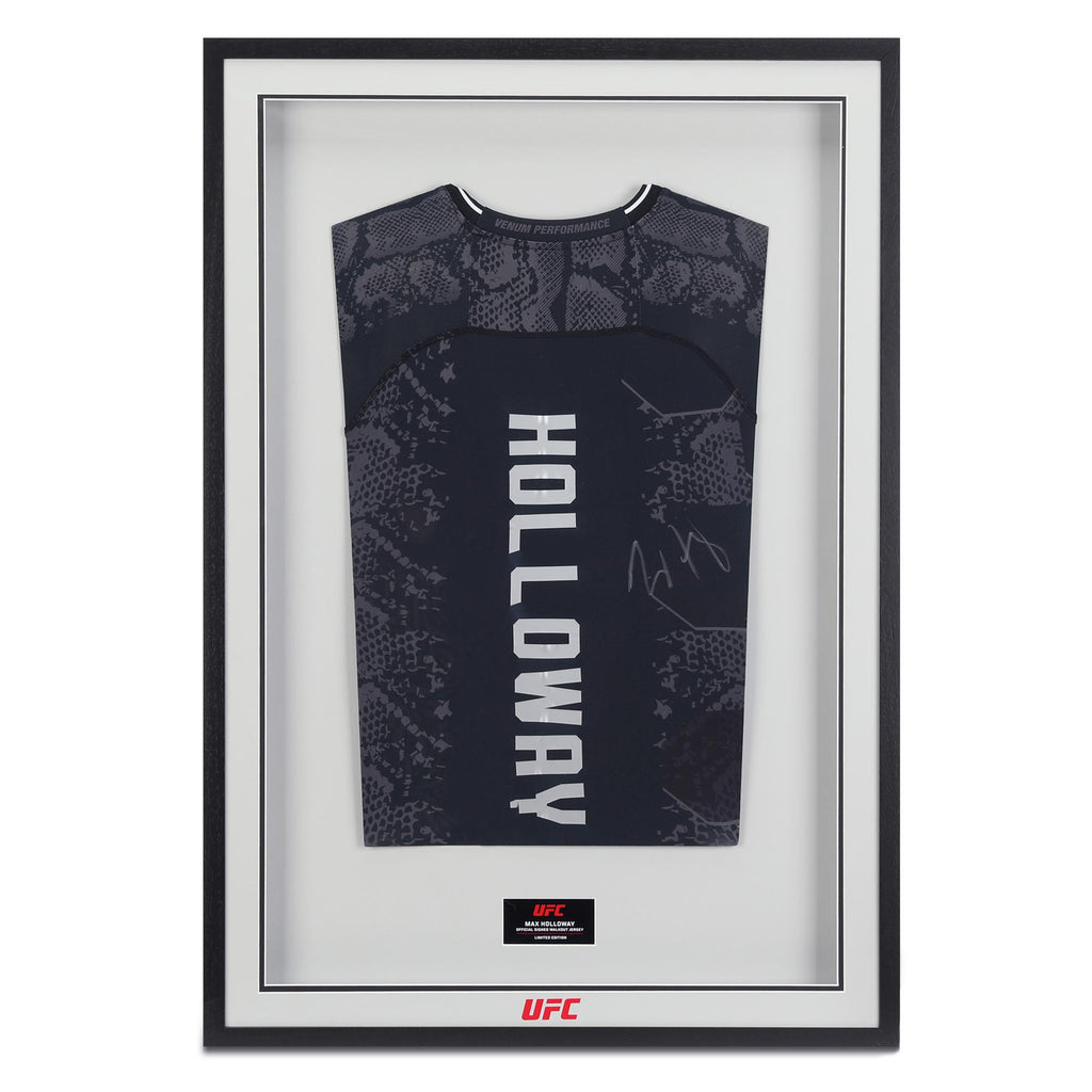 Max Holloway Signed Limited Edition Black Venum Adrenaline Jersey