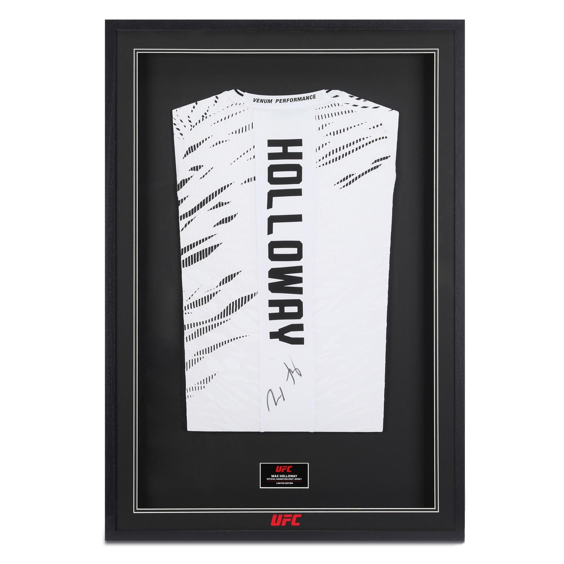 Max Holloway Signed Limited Edition Venum Fusion White Jersey
