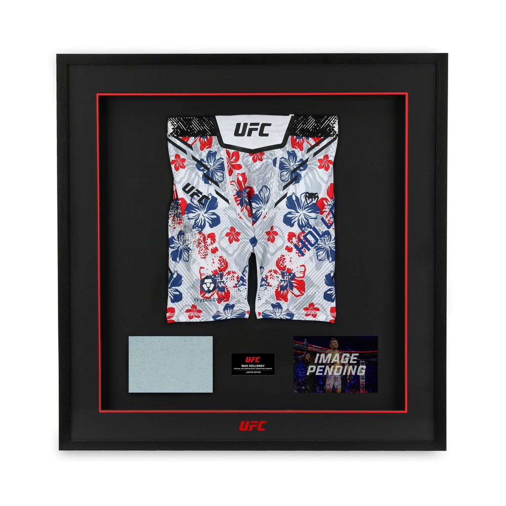 Max Holloway Limited Edition UFC 326 Venum Shorts & Canvas Display