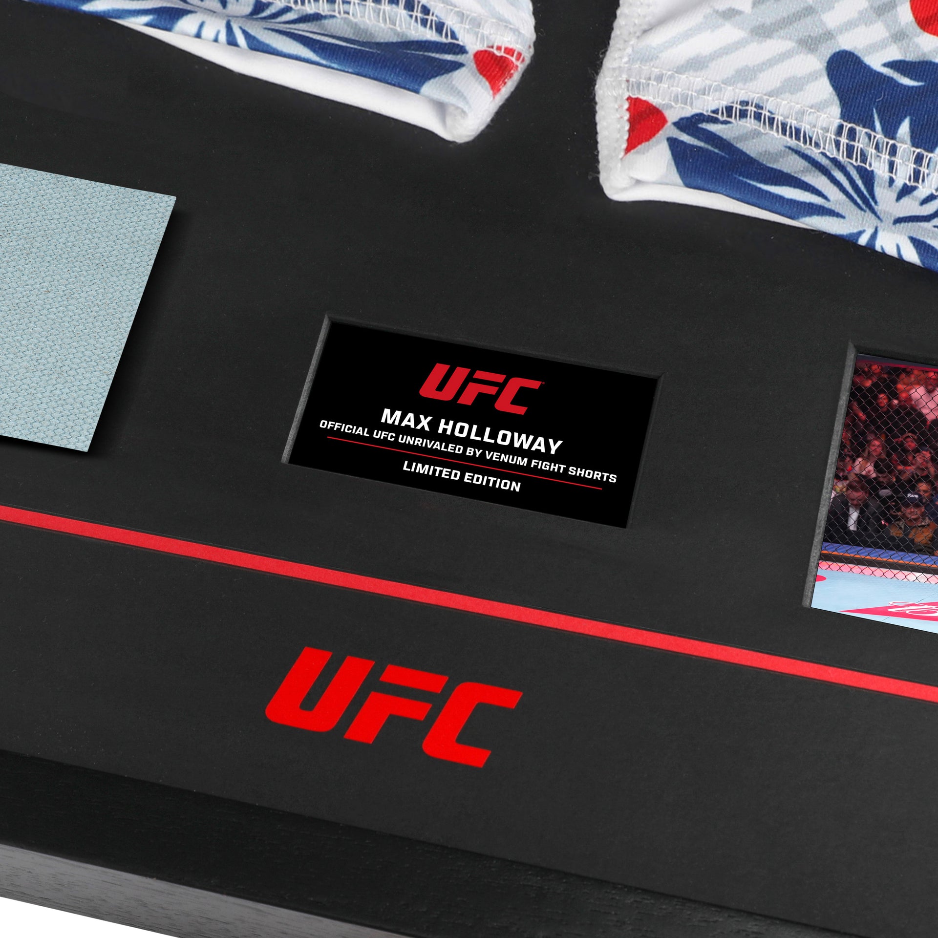 Max Holloway Limited Edition UFC 326 Venum Shorts & Canvas Display