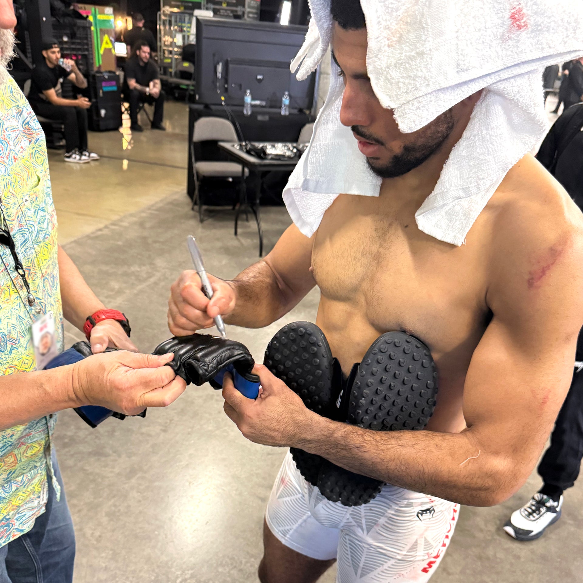 MarQuel Mederos Signed 1-of-1 Fight Worn Gloves UFC 327: Procházka vs Ulberg