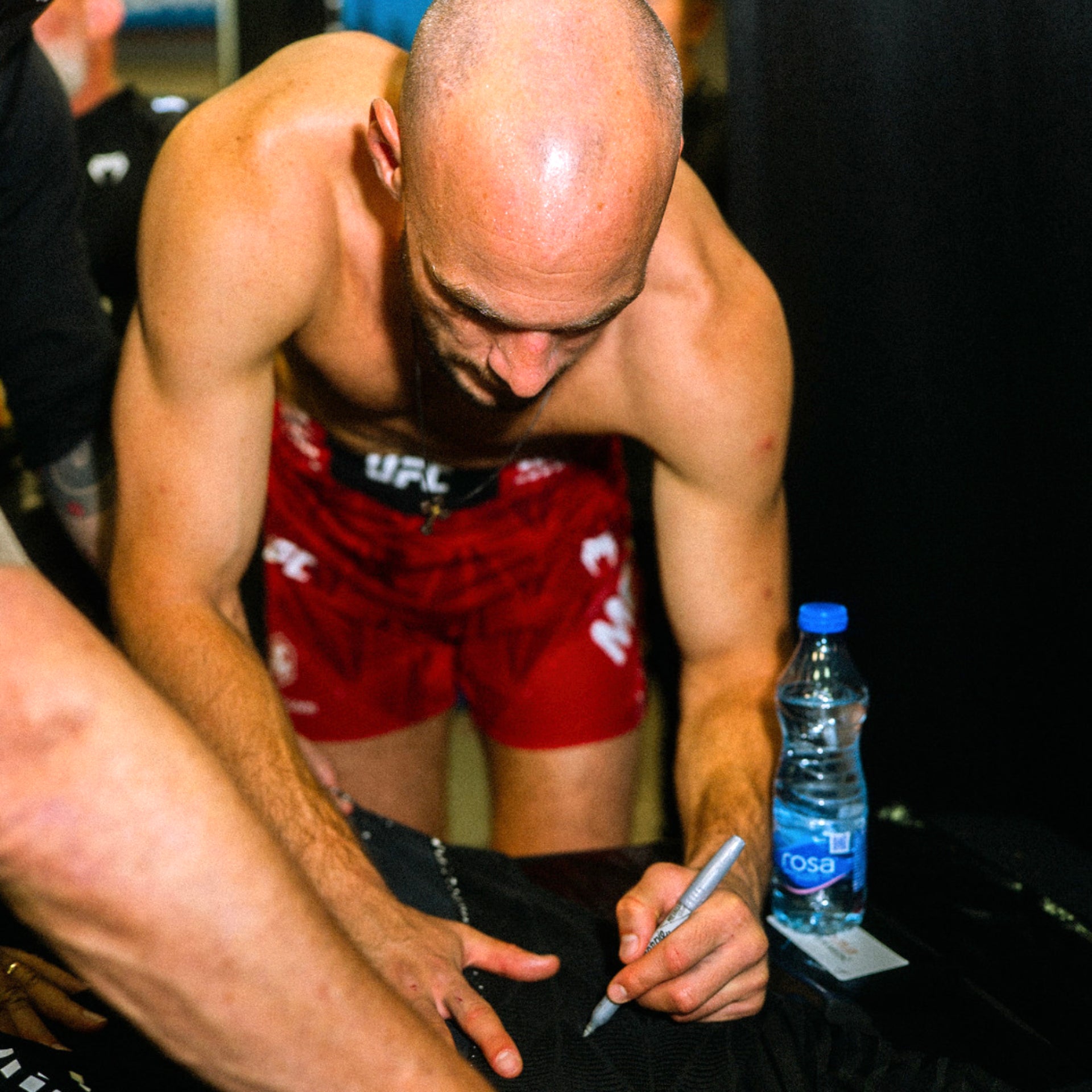 Uros Medic Signed 1-of-1 Fight Worn Jersey UFC Fight Night: Medic vs Rodriguez