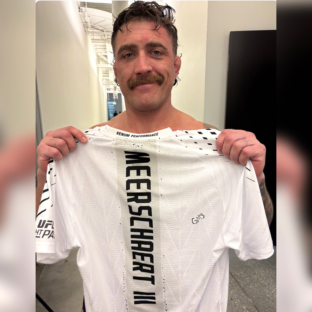 Gerald Meerschaert Signed 1-of-1 Fight Worn Jersey UFC Fight Night: Allen vs Duncan