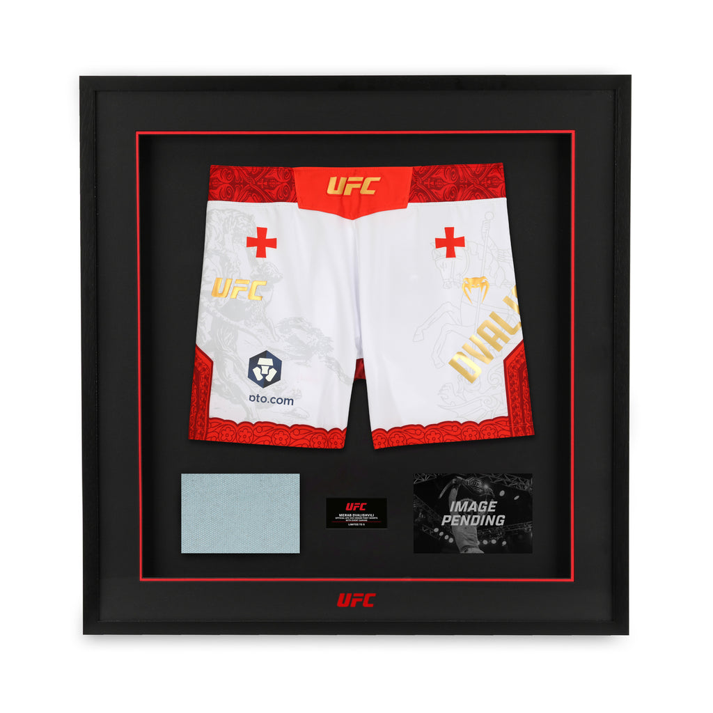 Merab Dvalishvili Limited Edition UFC 333 Venum Shorts & Canvas Display