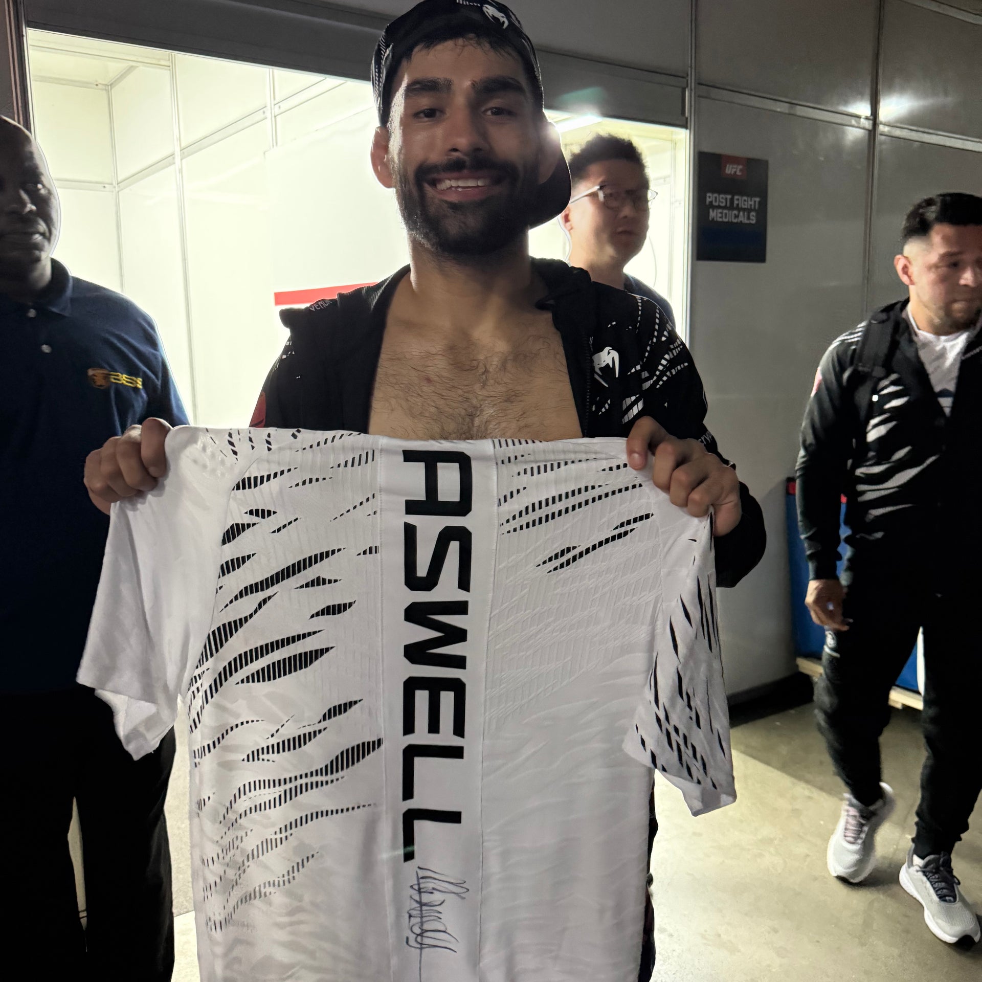 Michael Aswell Signed 1-of-1 Fight Worn Jersey UFC Fight Night: Oliveira vs Gamrot