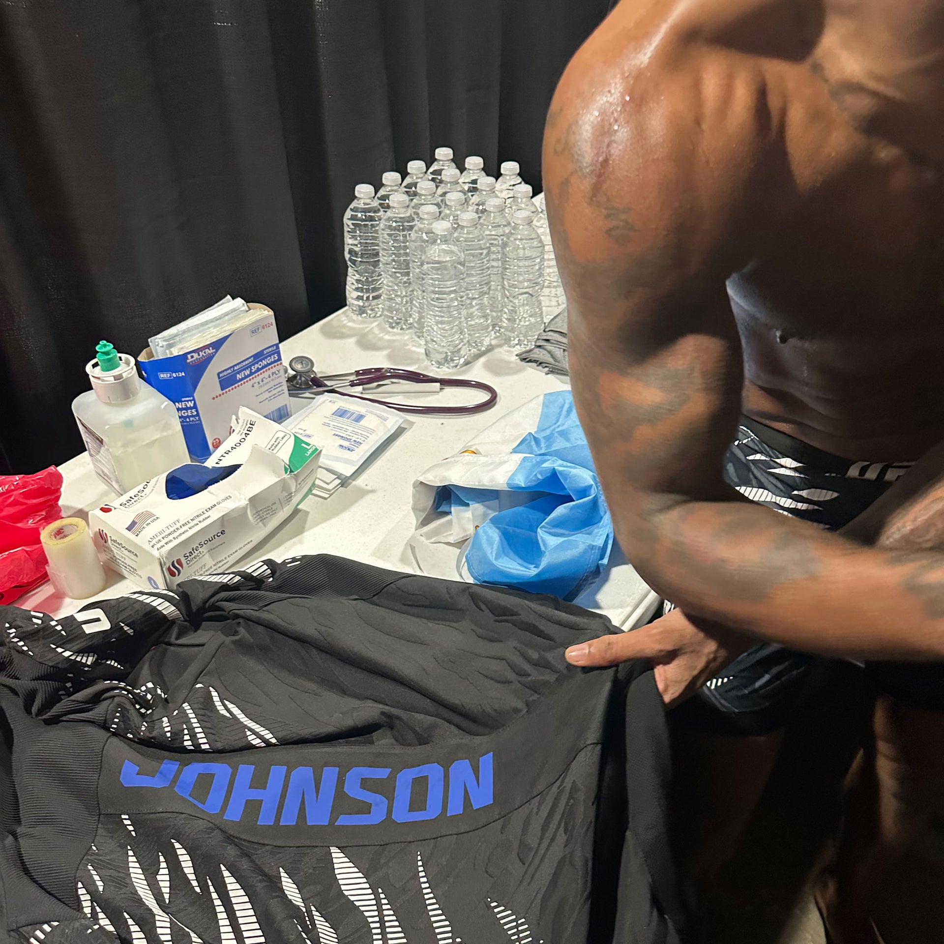 Michael Johnson Signed 1-of-1 Fight Worn Hoodie UFC 318: Holloway vs Poirier 3