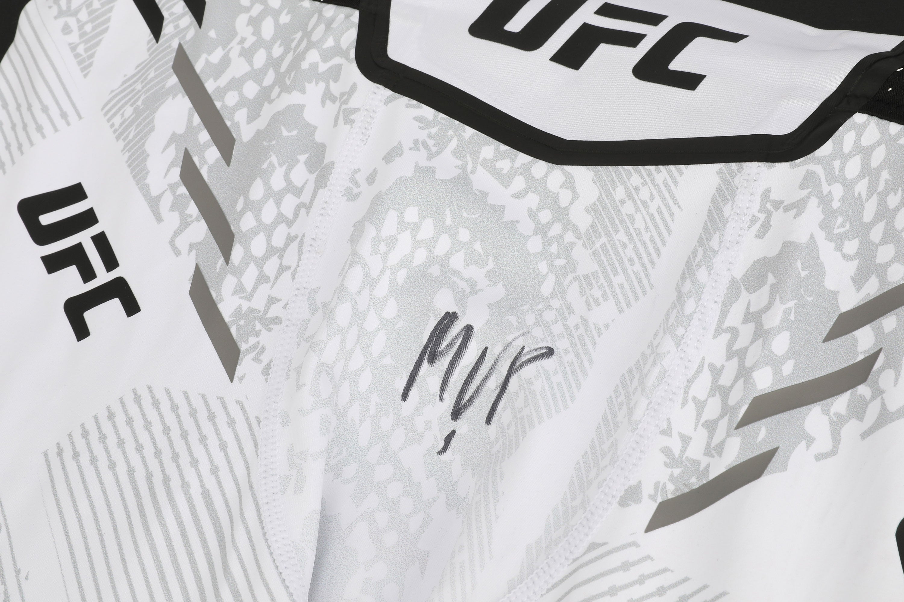 Michael Page Signed White Venum Fight Night Adrenaline Shorts