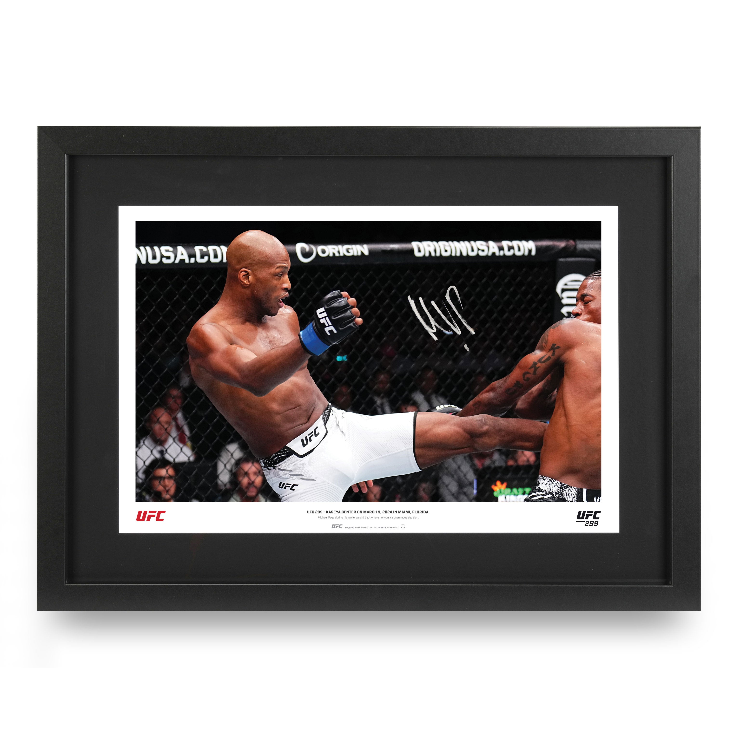 Michael Page Signed Photo UFC 299