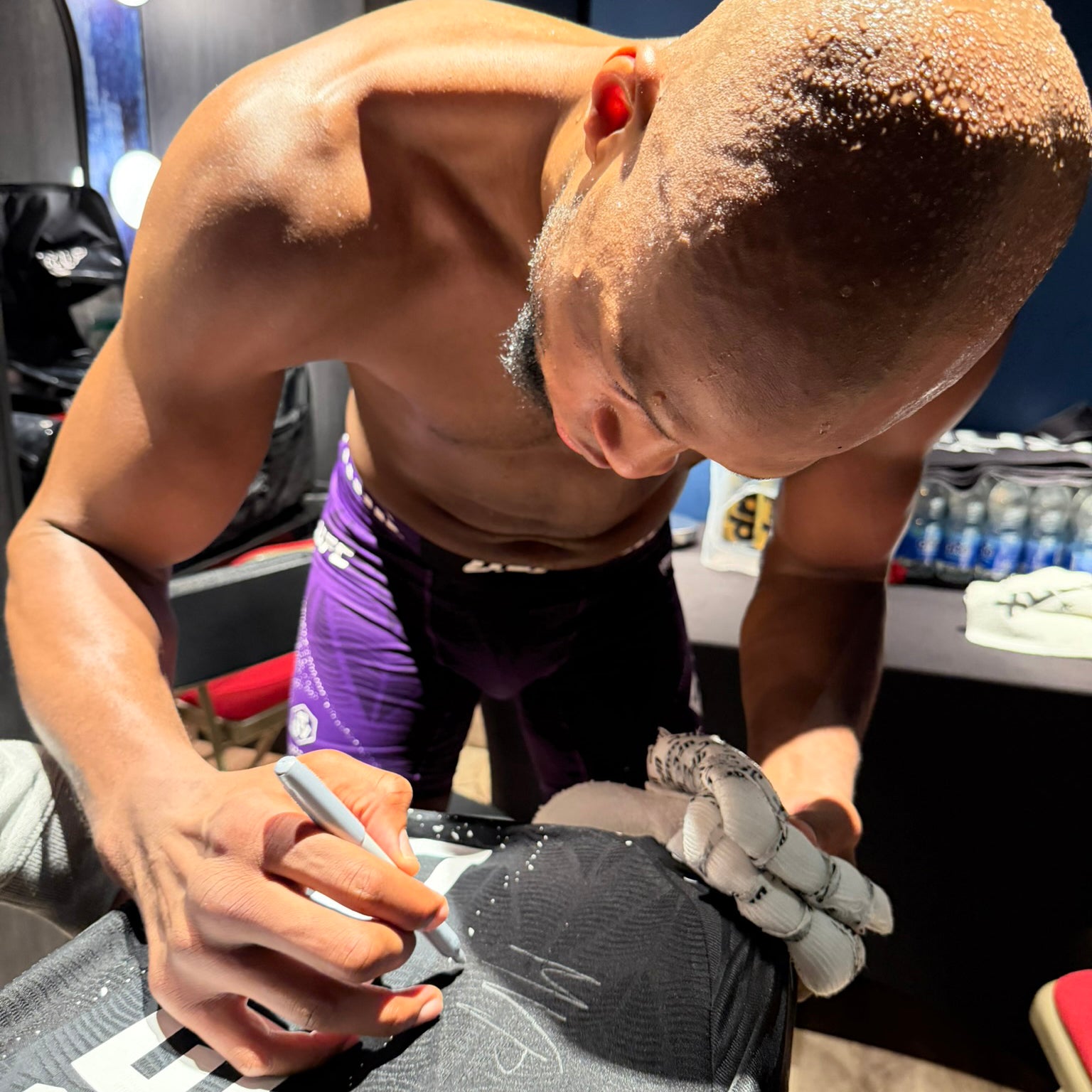 Michael Page Signed 1-of-1 Fight Worn Jersey UFC Fight Night: Evloev vs Murphy