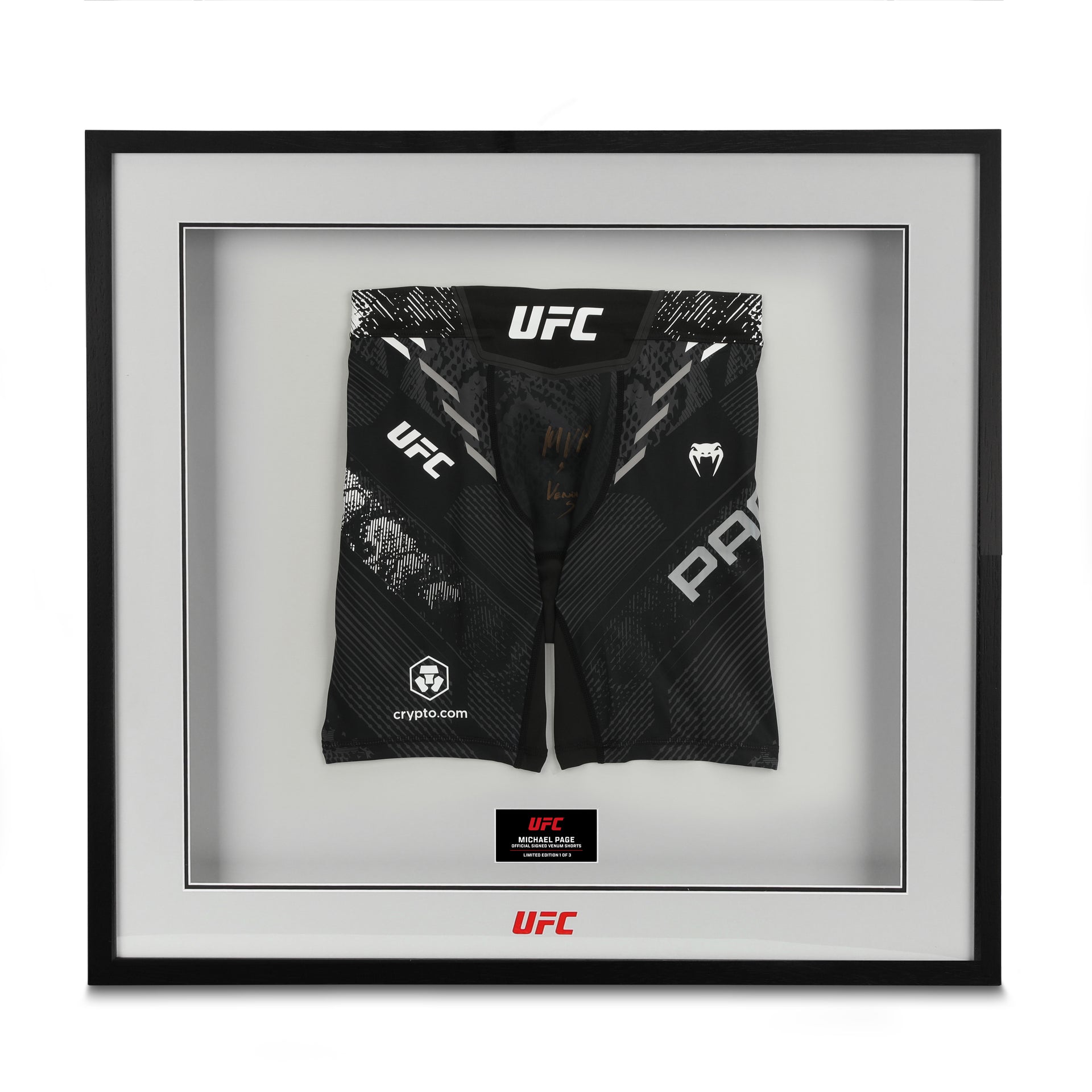 Michael Page Signed UFC Adrenaline Venum Shorts