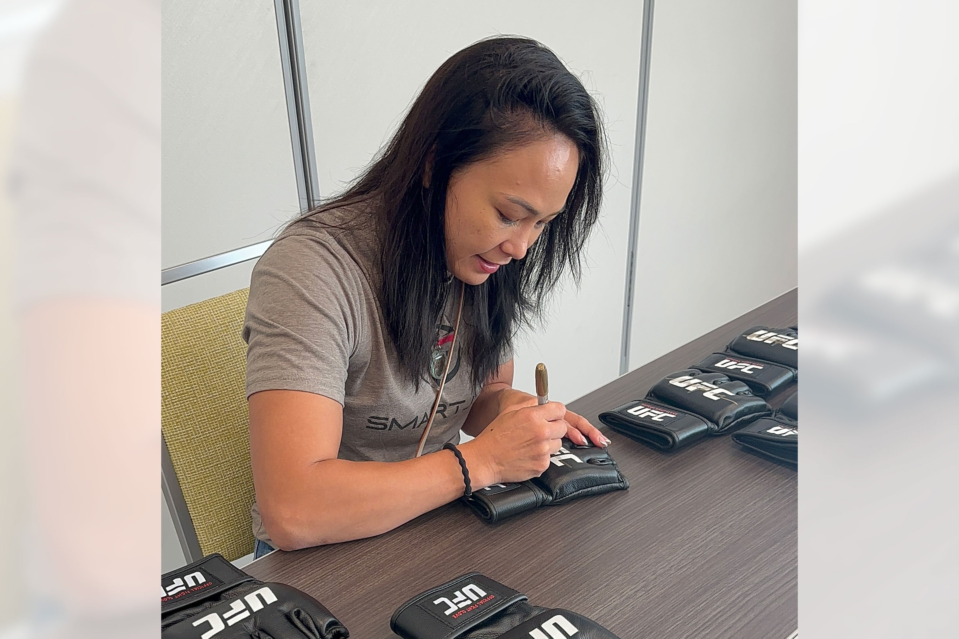 Michelle Waterson Signed Official UFC Gloves