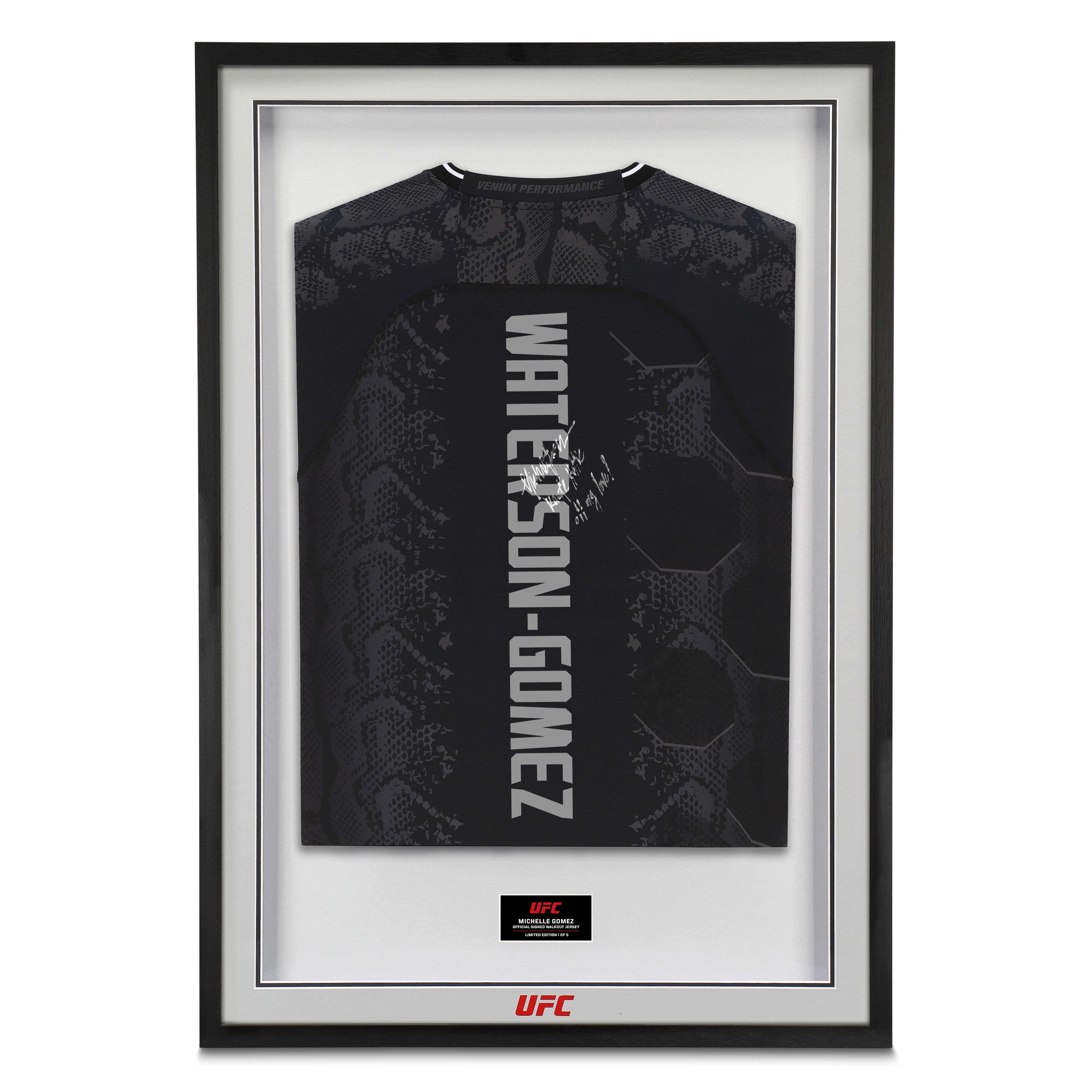 Michelle Waterson Signed Limited Edition Black Jersey