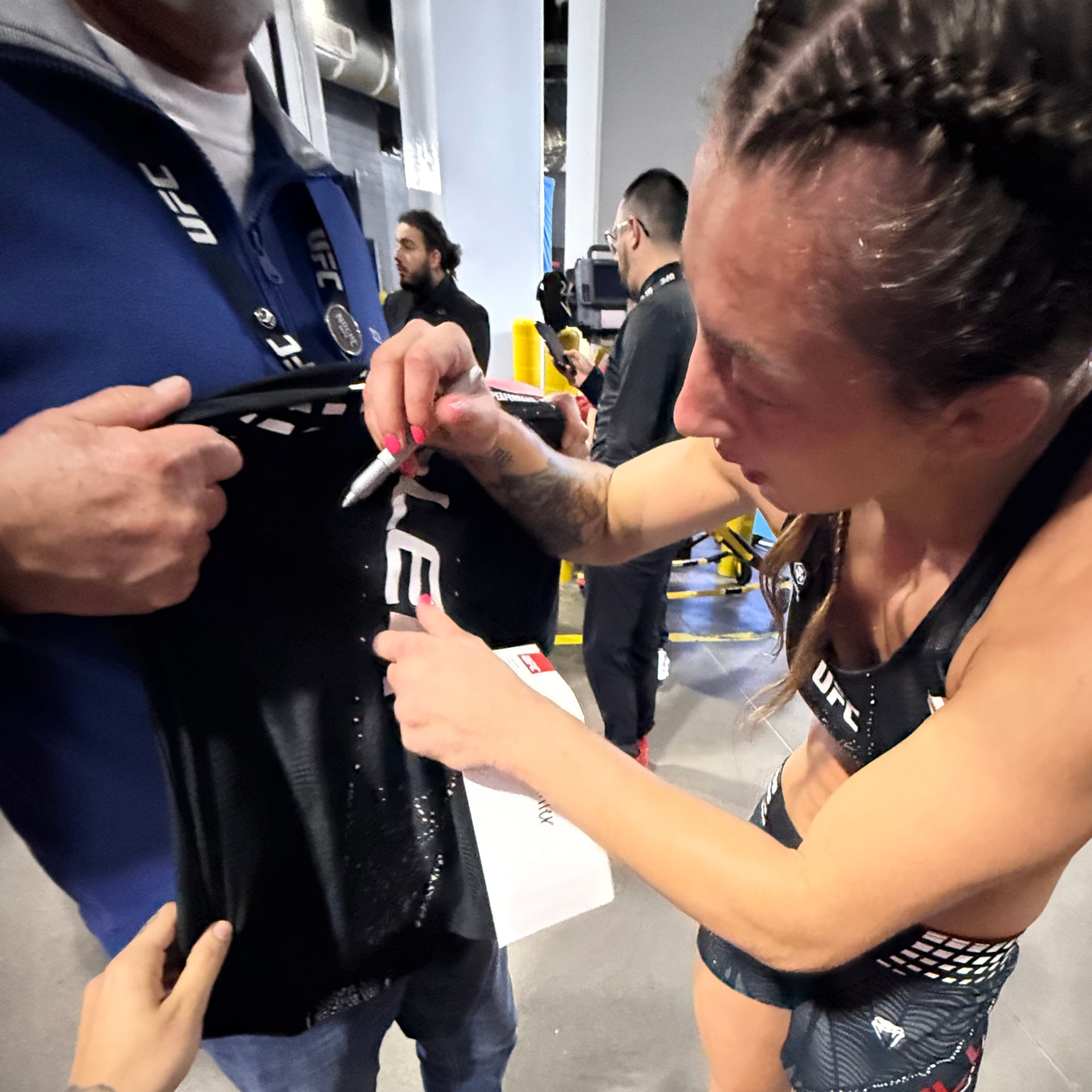 Juliana Miller Signed 1-of-1 Fight Worn Jersey UFC Fight Night: Strickland vs Hernandez