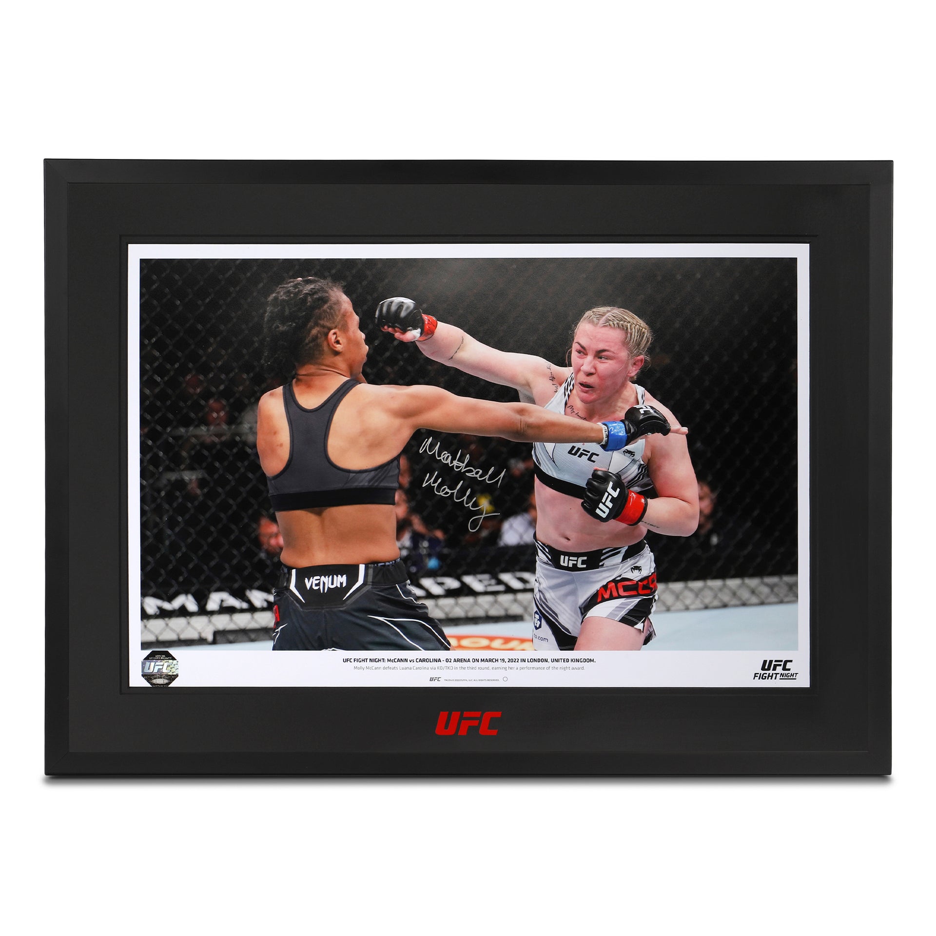Molly McCann Signed Photo UFC Fight Night: Volkov vs Aspinall