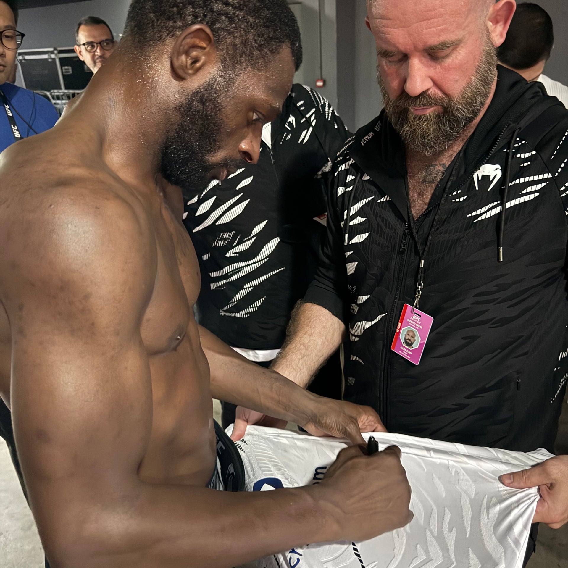 Montel Jackson Signed 1-of-1 Fight Worn Jersey UFC Fight Night: Oliveira vs Gamrot