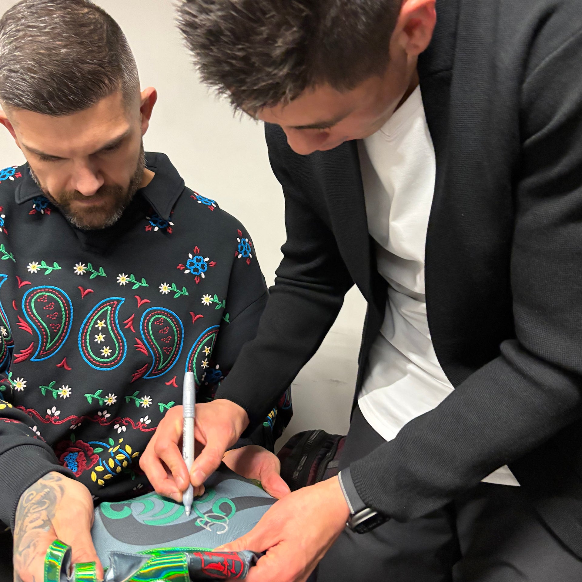 Brandon Moreno Signed 1-of-1 Fight Issued UFC Mexico City Luchador Mask UFC Fight Night: Moreno vs Kavanagh