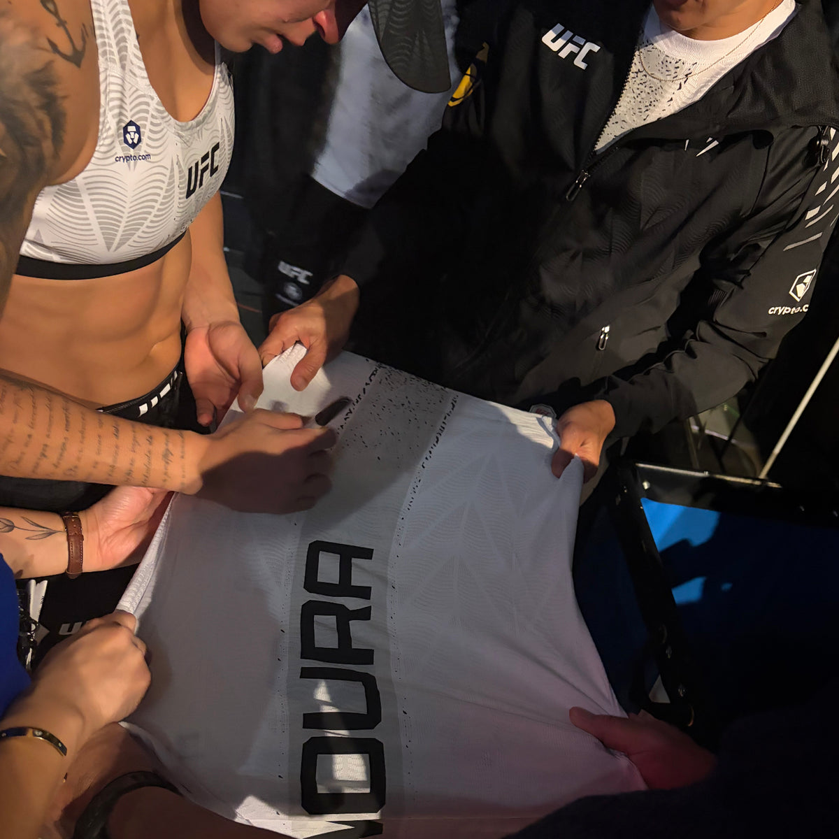 Eduarda Moura Signed 1-of-1 Fight Worn Jersey UFC 331: Van vs Pantoja 2