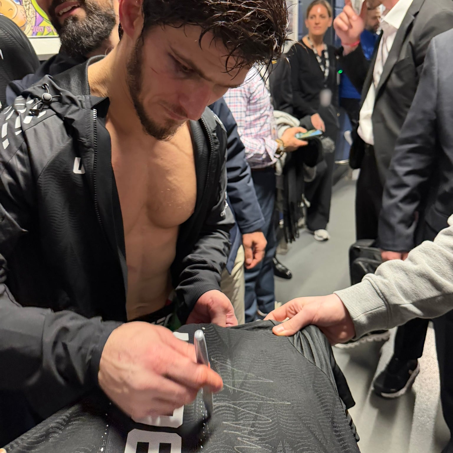 Movsar Evloev Signed 1-of-1 Fight Worn Jersey UFC Fight Night: Evloev vs Murphy