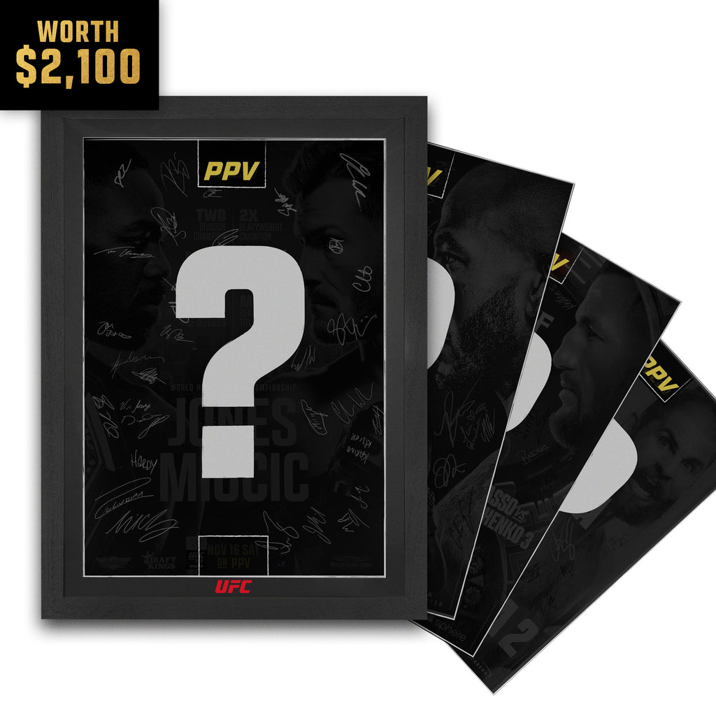 Mystery Autographed Event Posters – 4 PPVs