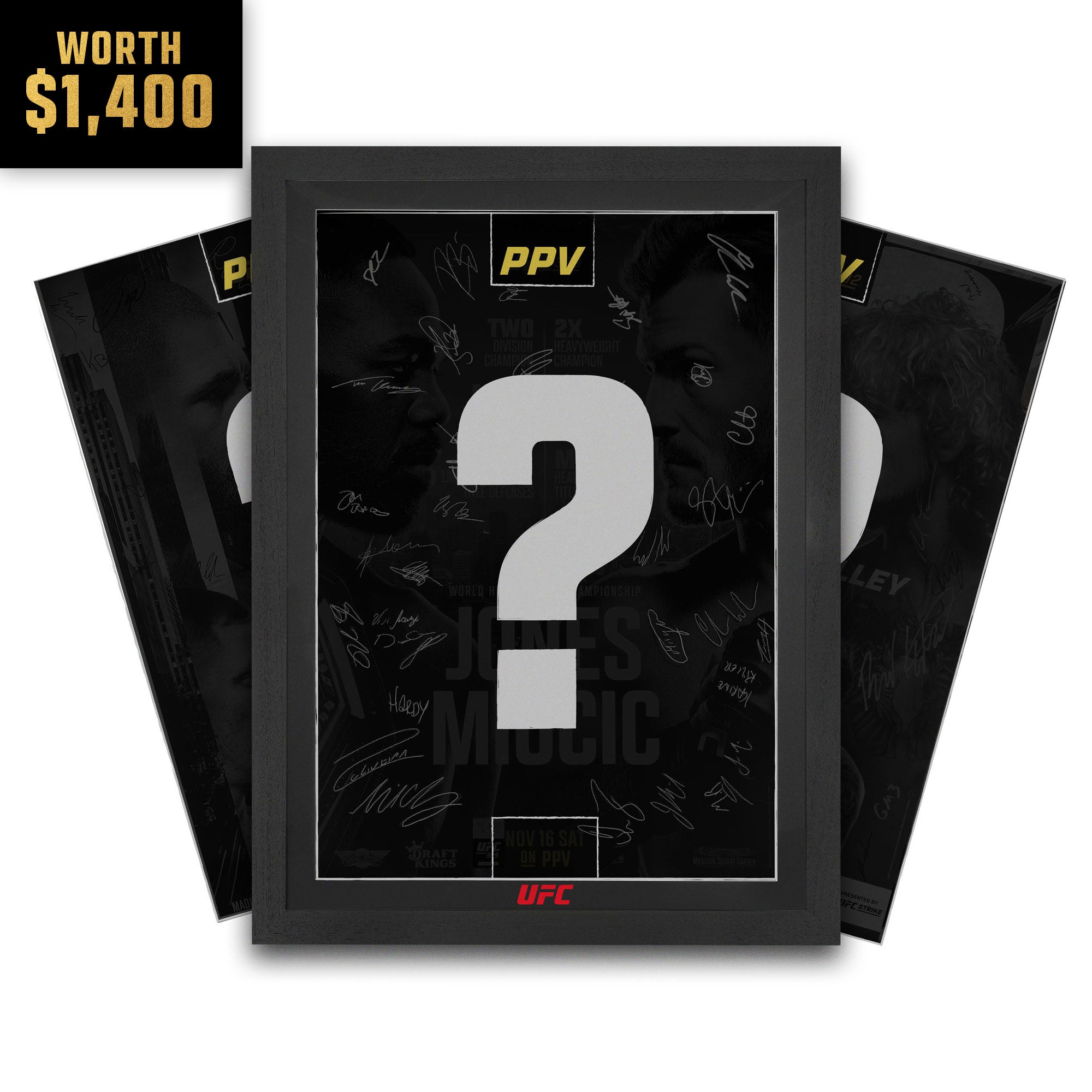 Mystery Autographed Event Poster – 3 PPVs