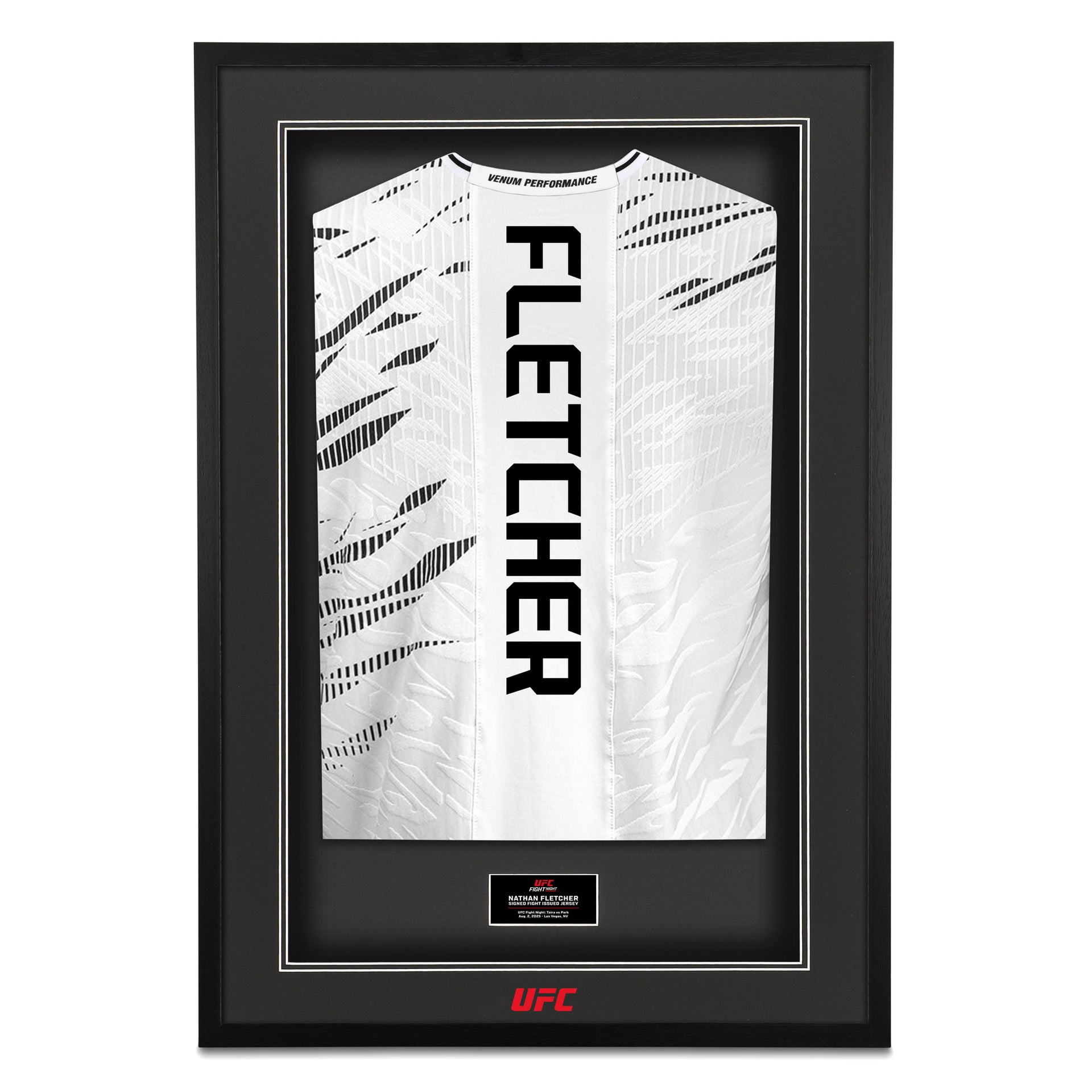 Nathan Fletcher Signed 1-of-1 Fight Worn Jersey UFC Fight Night: Taira vs Park
