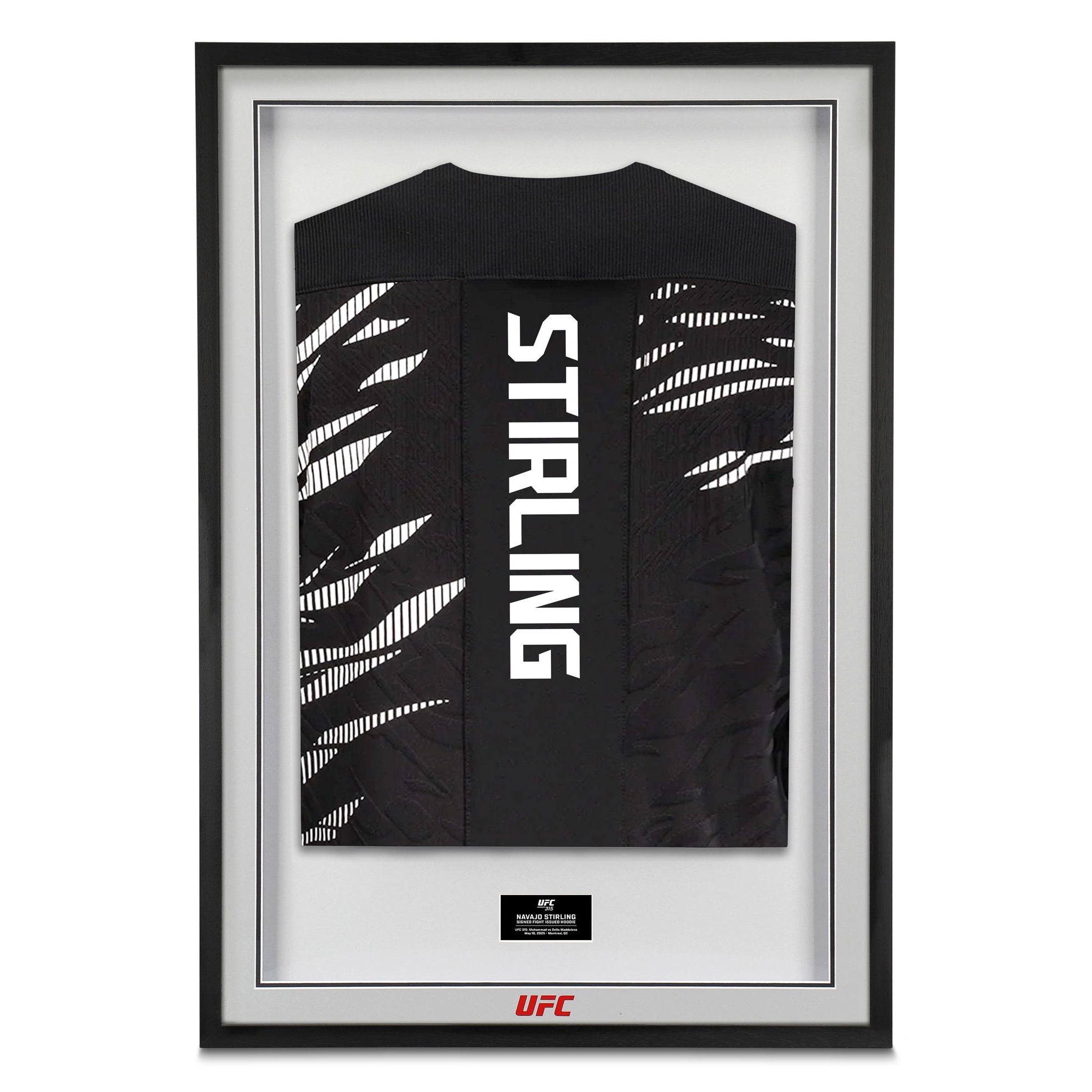 Navajo Stirling Signed 1-of-1 Fight Issued Hoodie UFC 315: Muhammad vs Della Maddalena