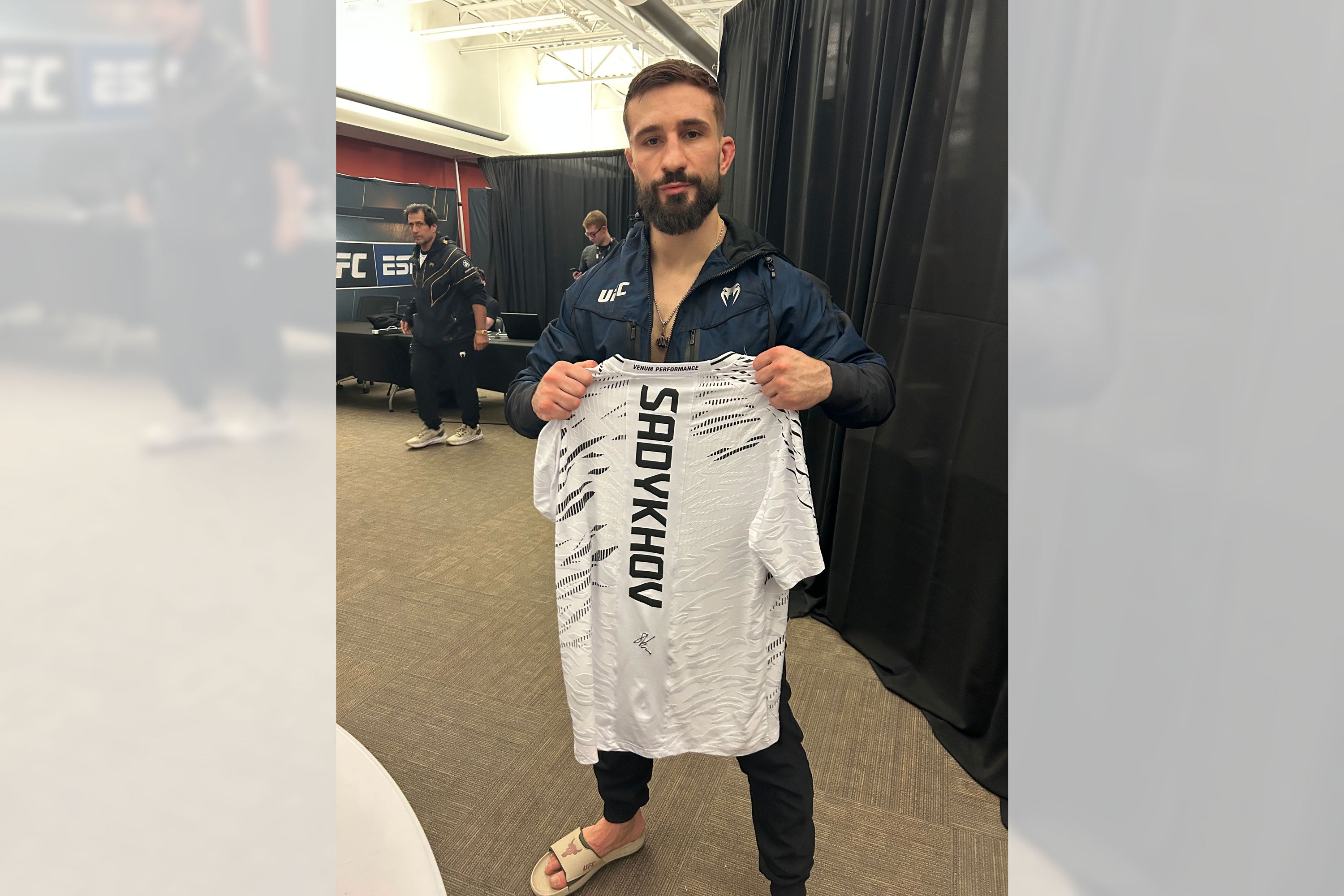 Nazim Sadykhov Signed 1-of-1 Fight Issued Jersey UFC Fight Night: Cannonier vs Rodrigues