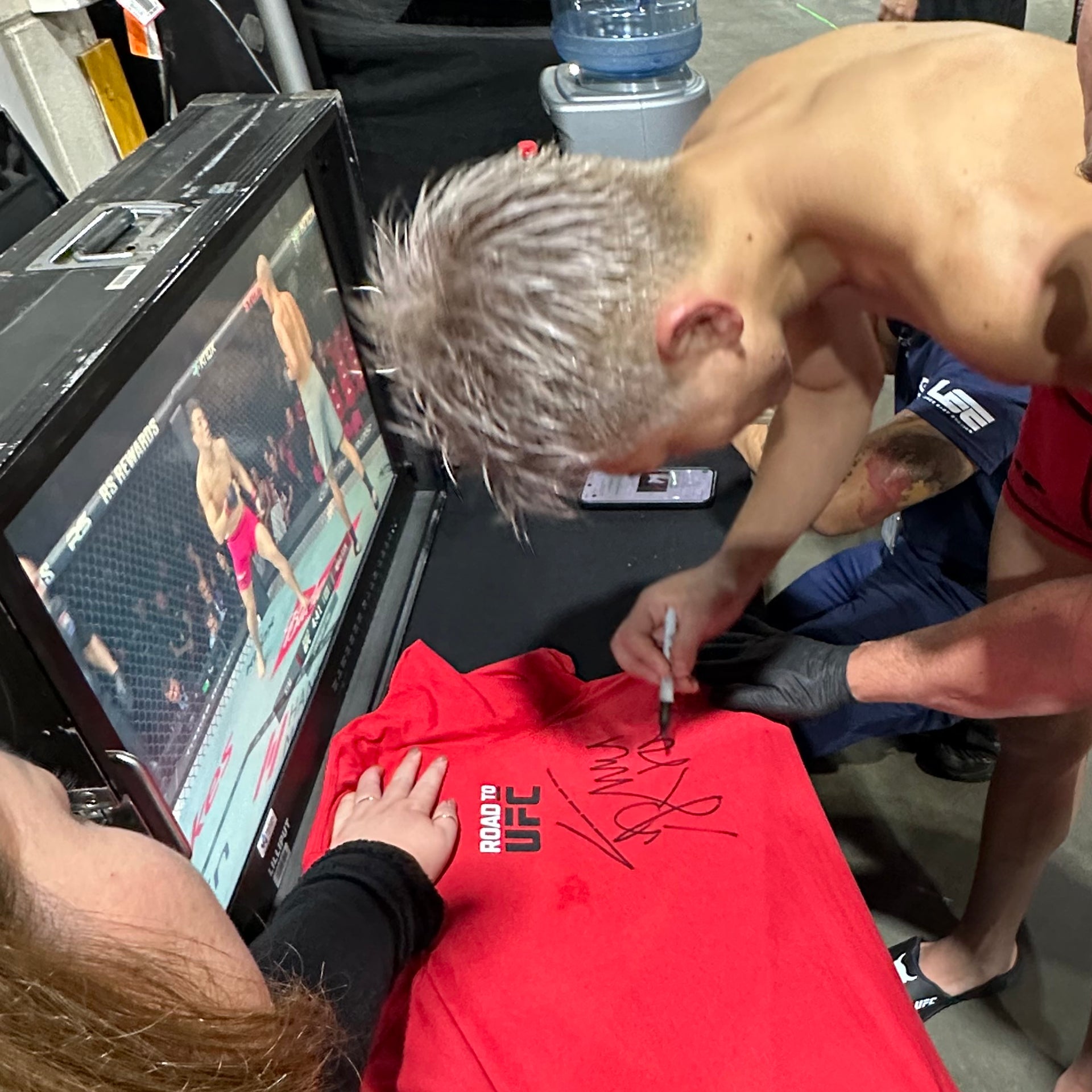 Keiichiro Nakamura Signed 1-of-1 Fight Issued T-Shirt UFC 325: Volkanovski vs Lopes 2