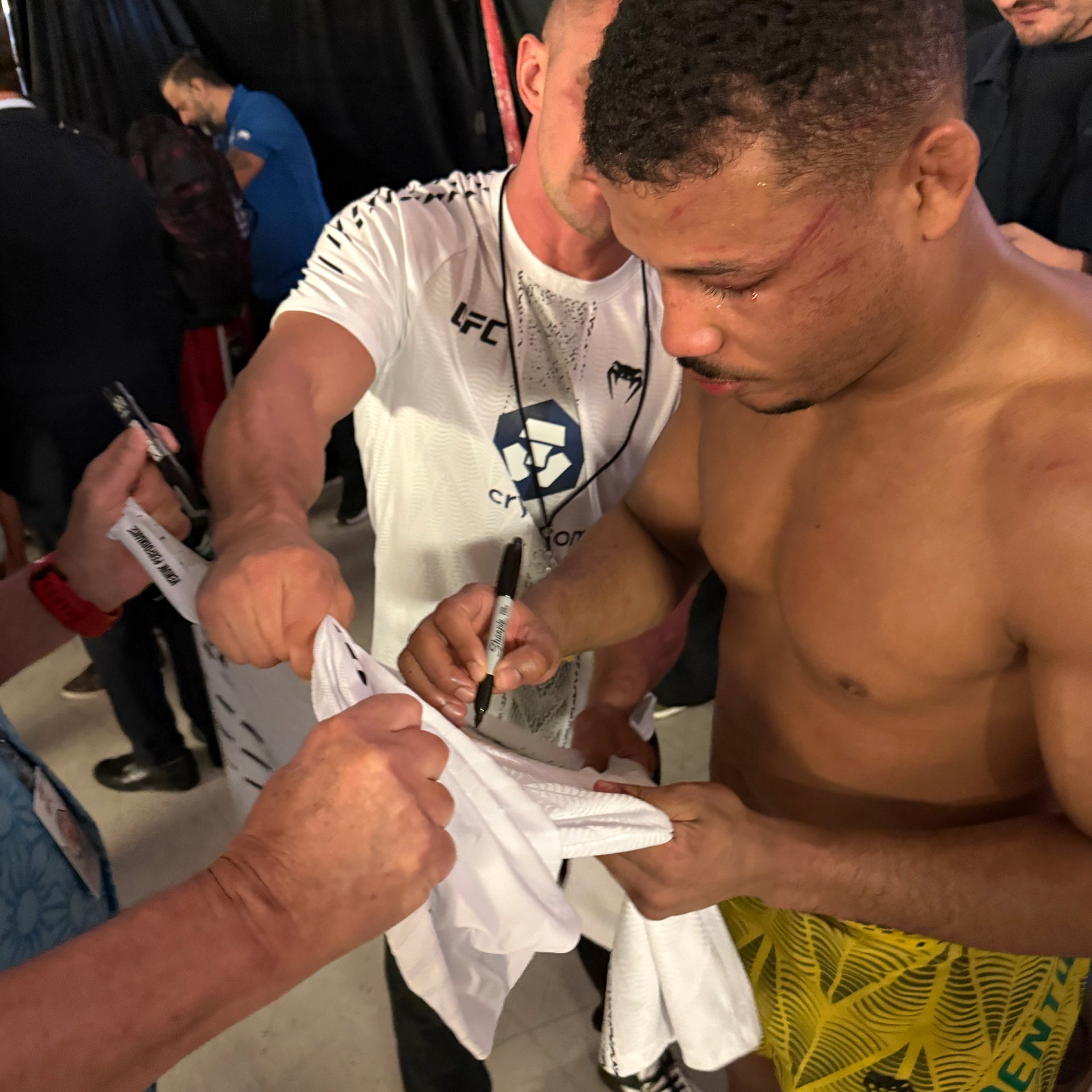 Jefferson Nascimento Signed 1-of-1 Fight Worn Jersey UFC Fight Night: Fiziev vs Torres