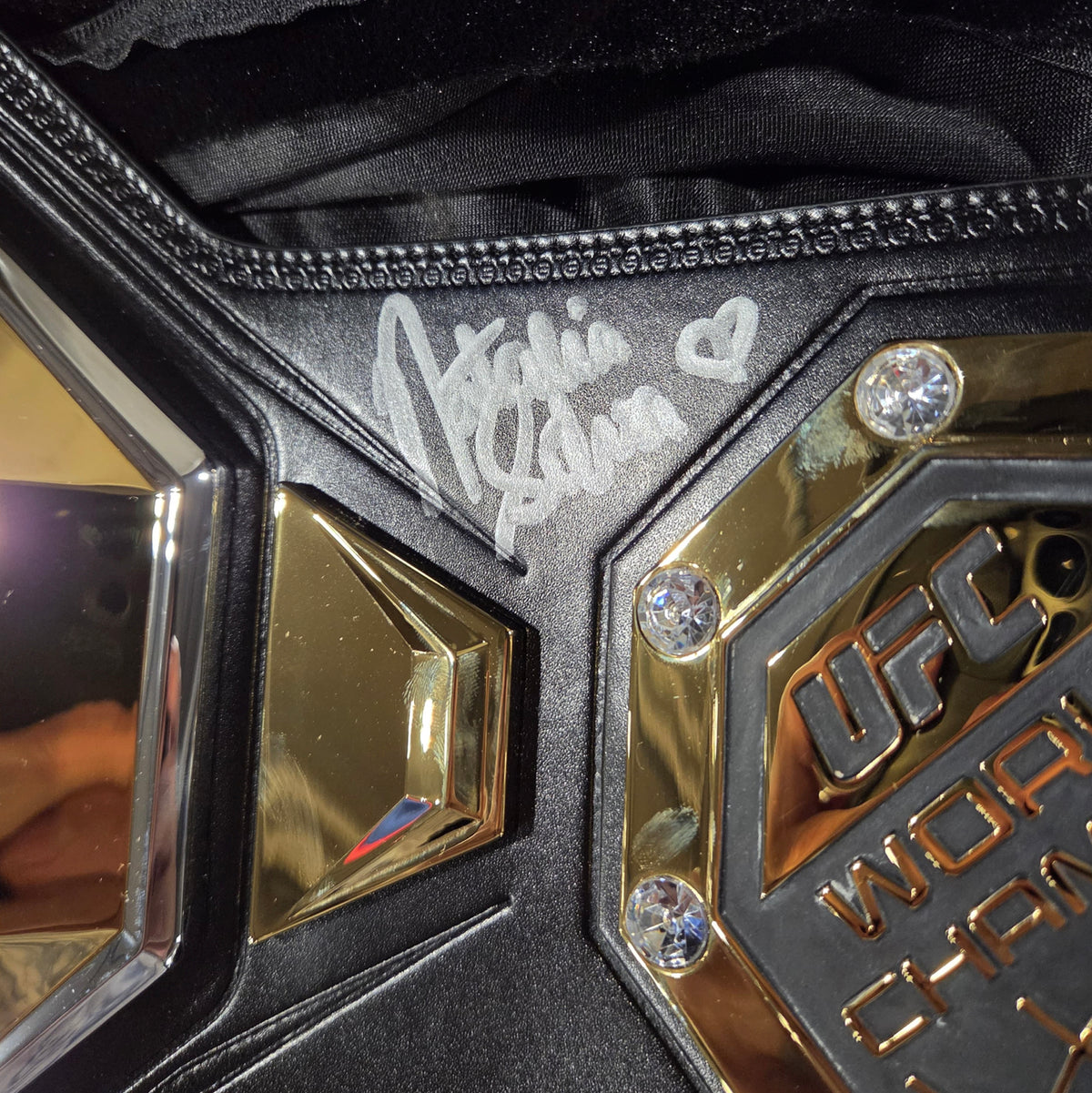 Natalia Silva Signed Championship Belt UFC 332: Silva vs Wang
