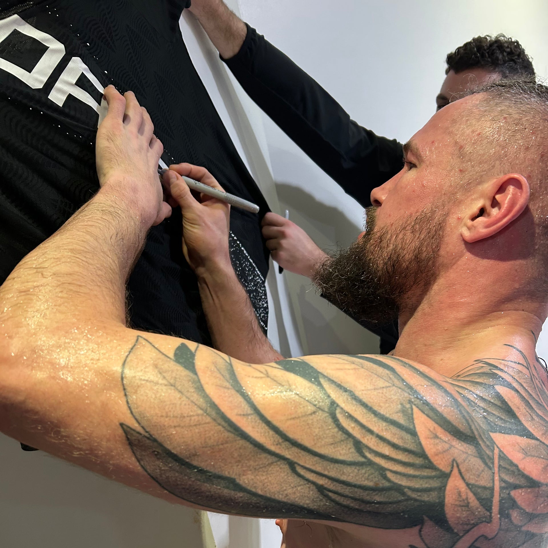 Nicolas Dalby Signed 1-of-1 Fight Worn Jersey UFC Fight Night: Tsarukyan vs Hooker