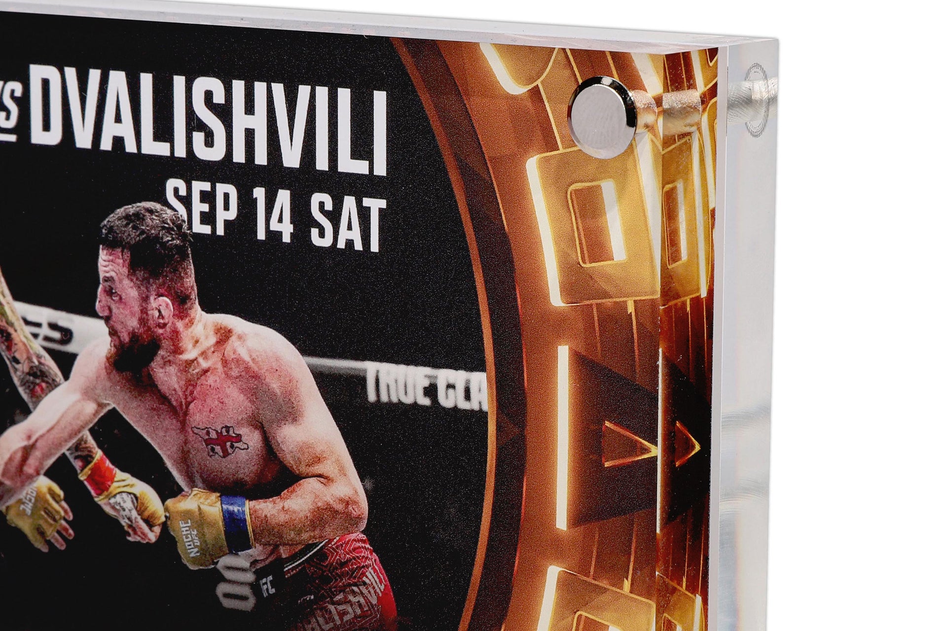 Noche UFC: O’Malley vs Dvalishvili Limited Edition Canvas in Acrylic