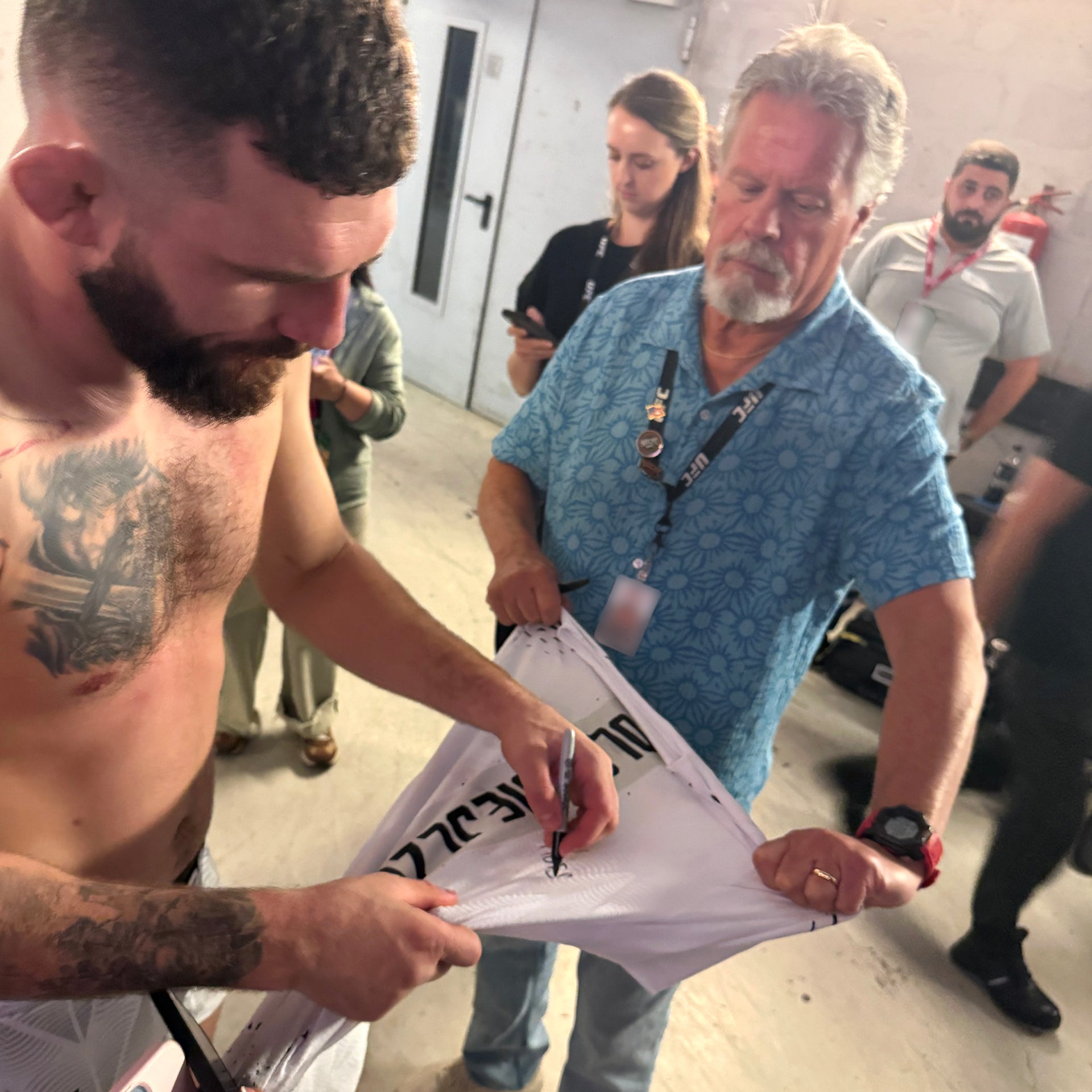 Michał Oleksiejczuk Signed 1-of-1 Fight Worn Jersey UFC Fight Night: Fiziev vs Torres