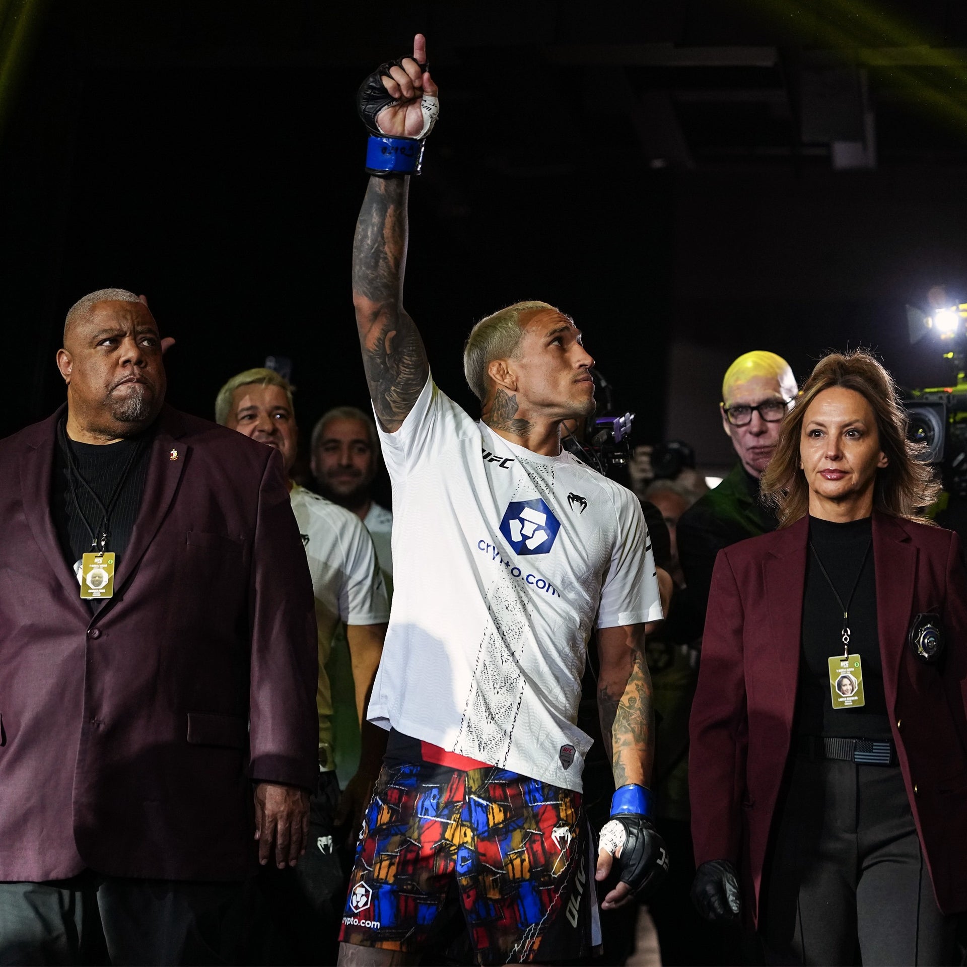 Charles Oliveira Signed 1-of-1 Fight Worn Jersey in Special Edition Frame UFC 326: Holloway vs Oliveira 2