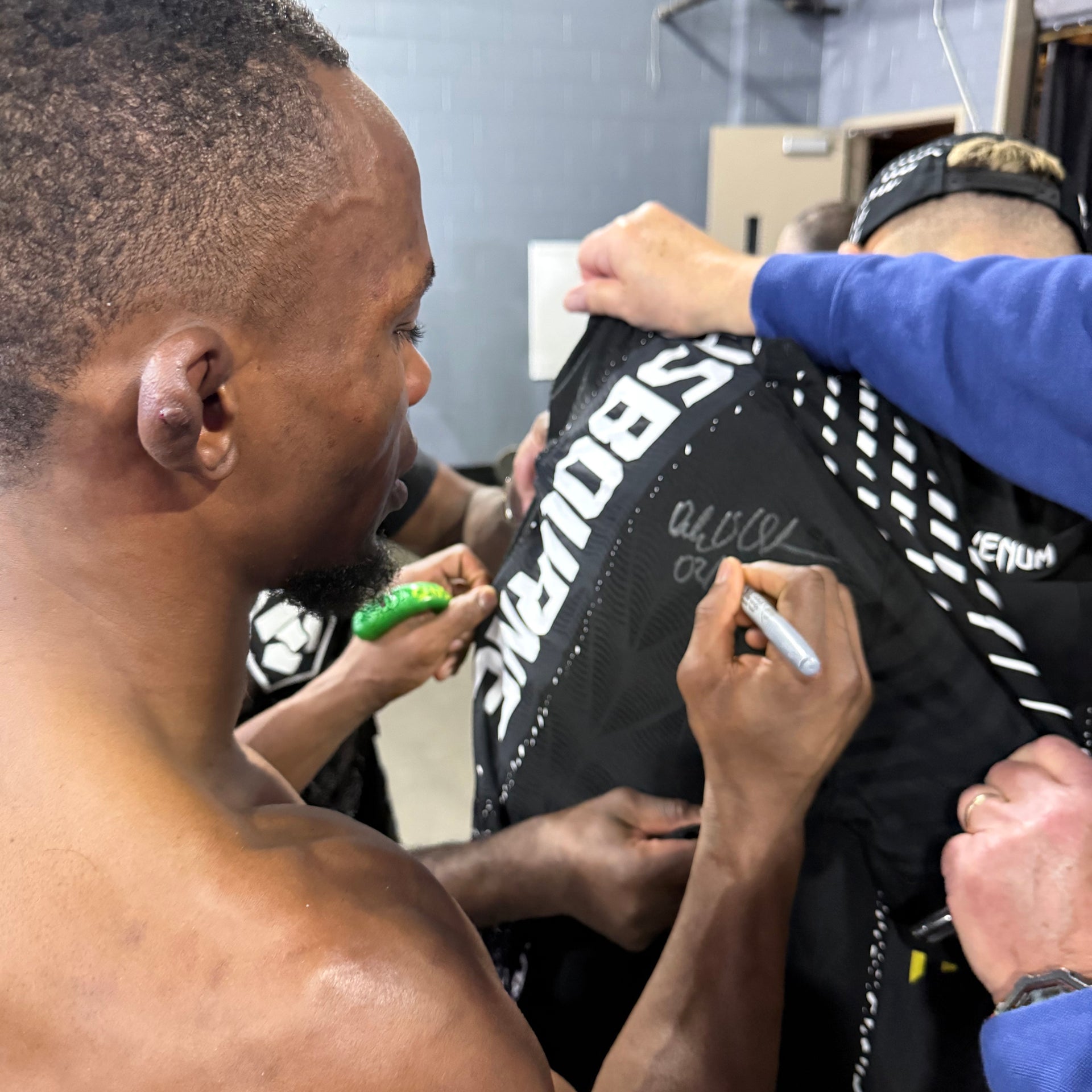 Ode Osbourne Signed 1-of-1 Fight Worn Jersey UFC Fight Night: Strickland vs Hernandez