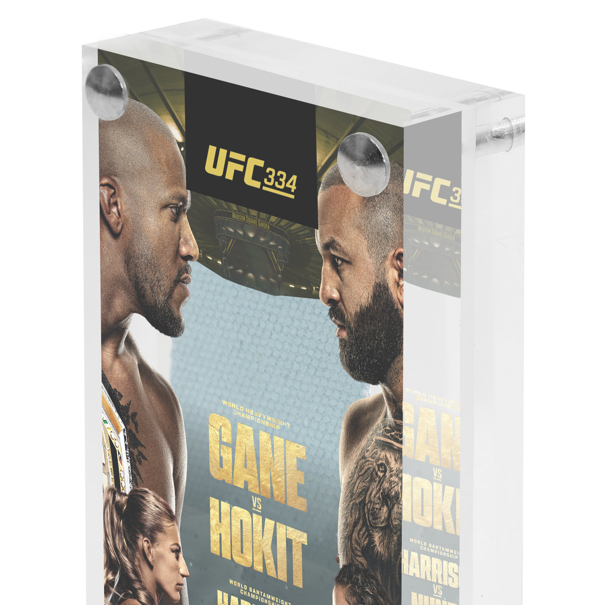 UFC 334: Gane vs Hokit Canvas in Acrylic
