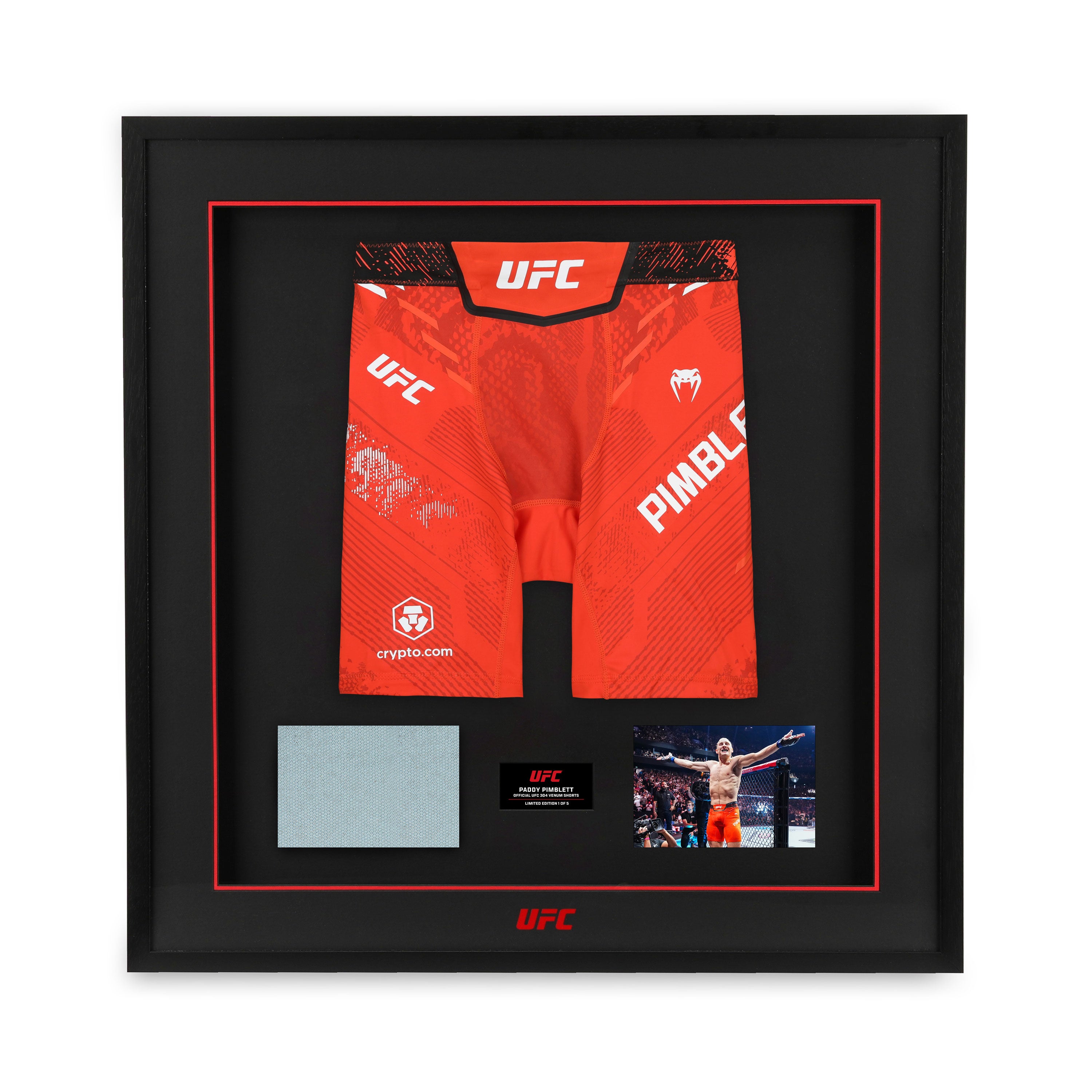 Paddy Pimblett Limited Edition UFC 304 Venum Shorts Canvas Display