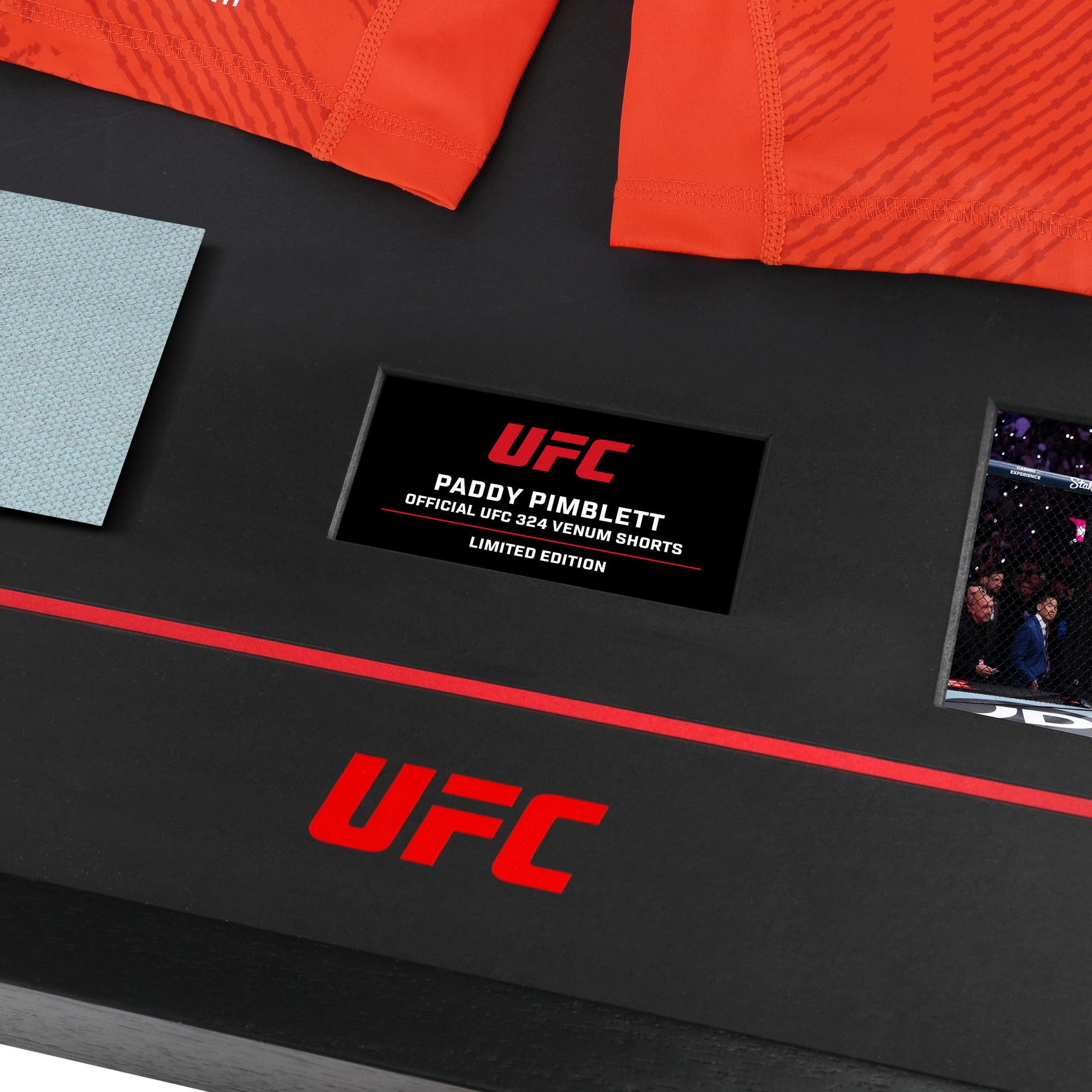 Paddy Pimblett Limited Edition UFC 324 Venum Shorts & Canvas Display