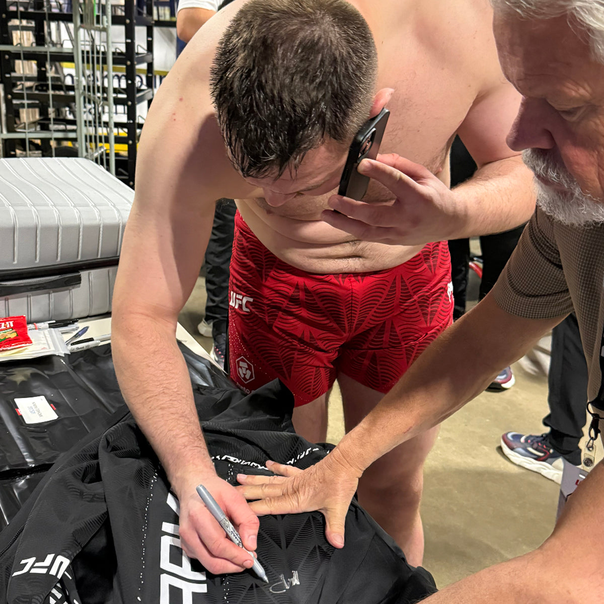 Mick Parkin Signed 1-of-1 Fight Worn Hoodie UFC 332: Silva vs Wang